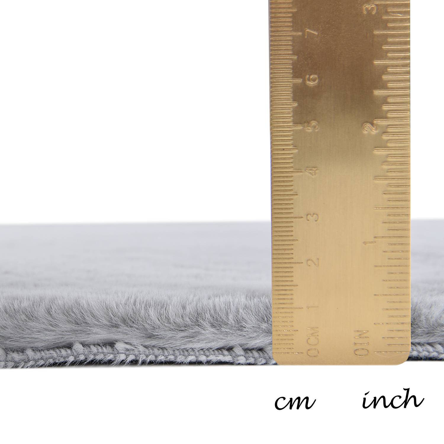 Hochflorteppich Sara I Silber 70 x 120 cm