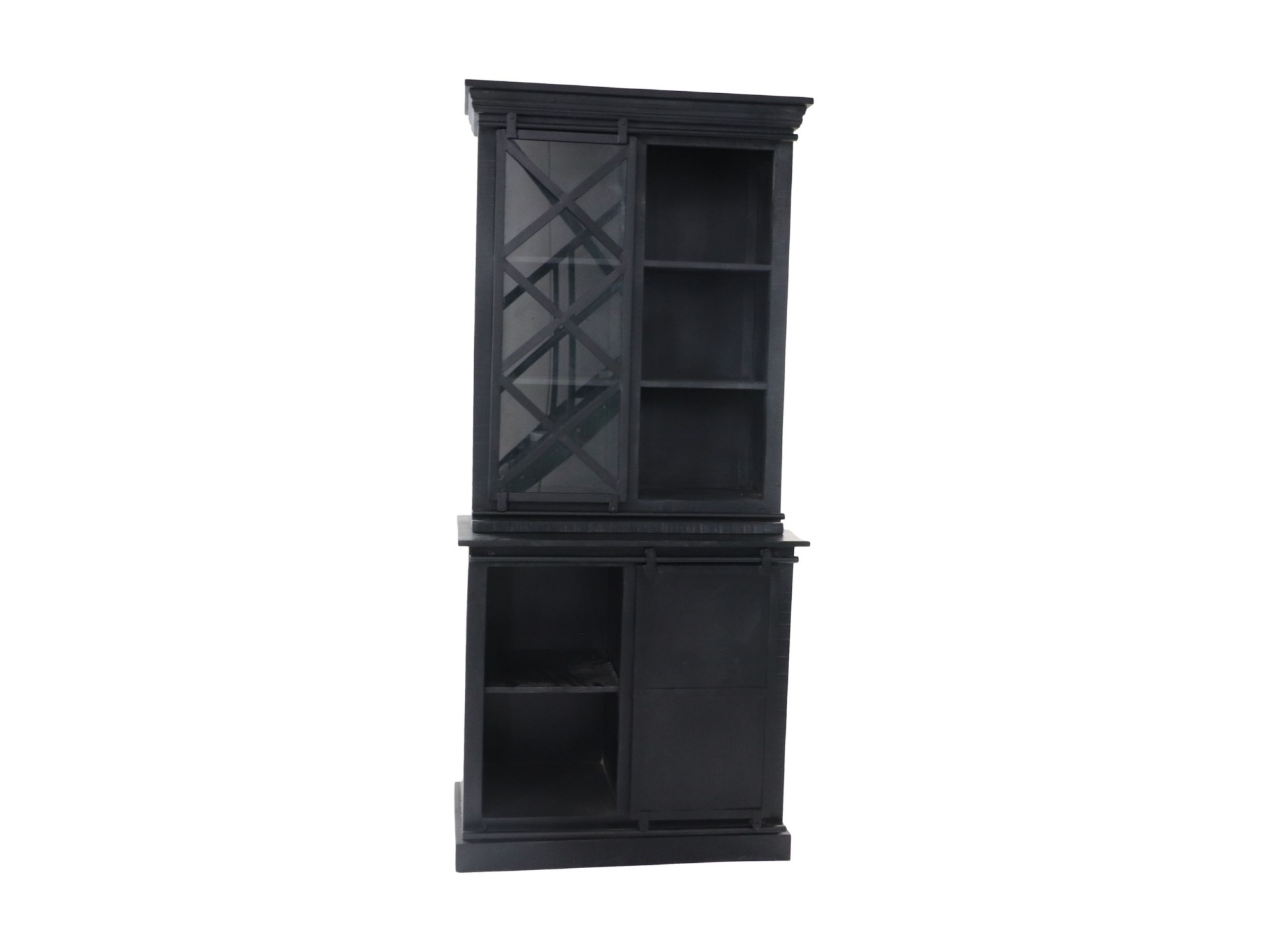 Melbourne Vitrine Mangoholz Metall