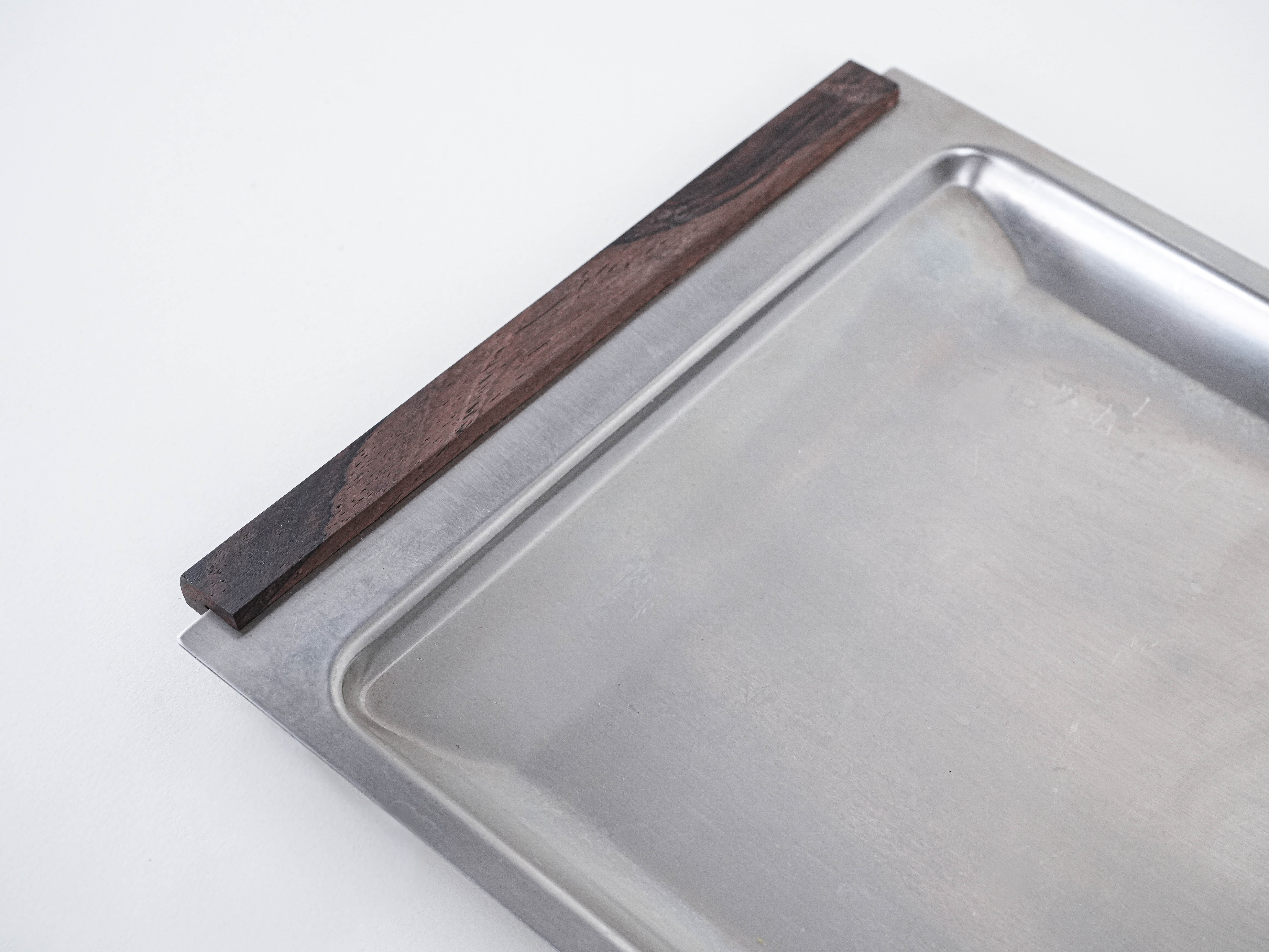 Stainless steel tray 1970s