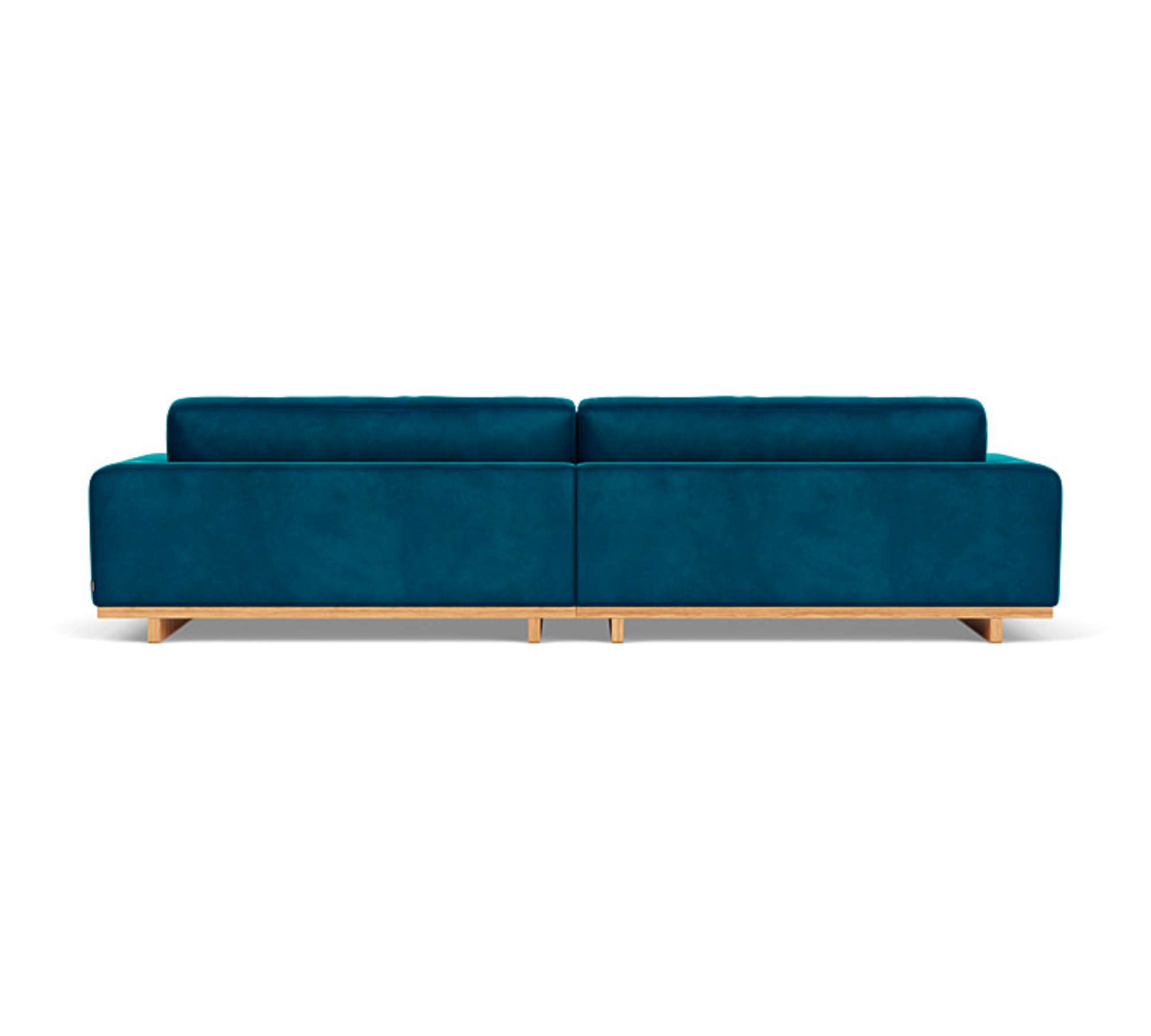 Aya Sofa 4-Sitzer Velour Lux Petrol