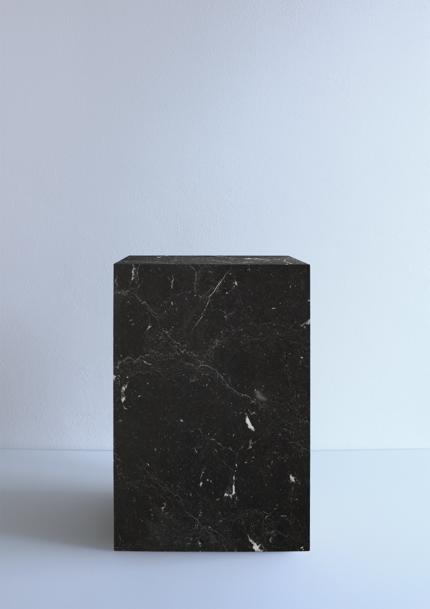 Beistelltisch Marquina-Marmor Schwarz