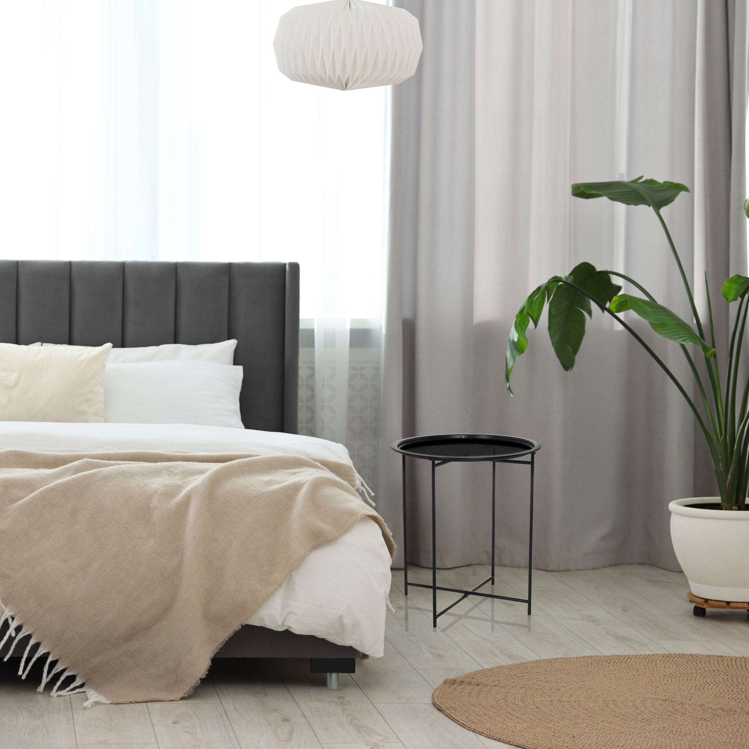 ALLRUND tavolino metallo nero