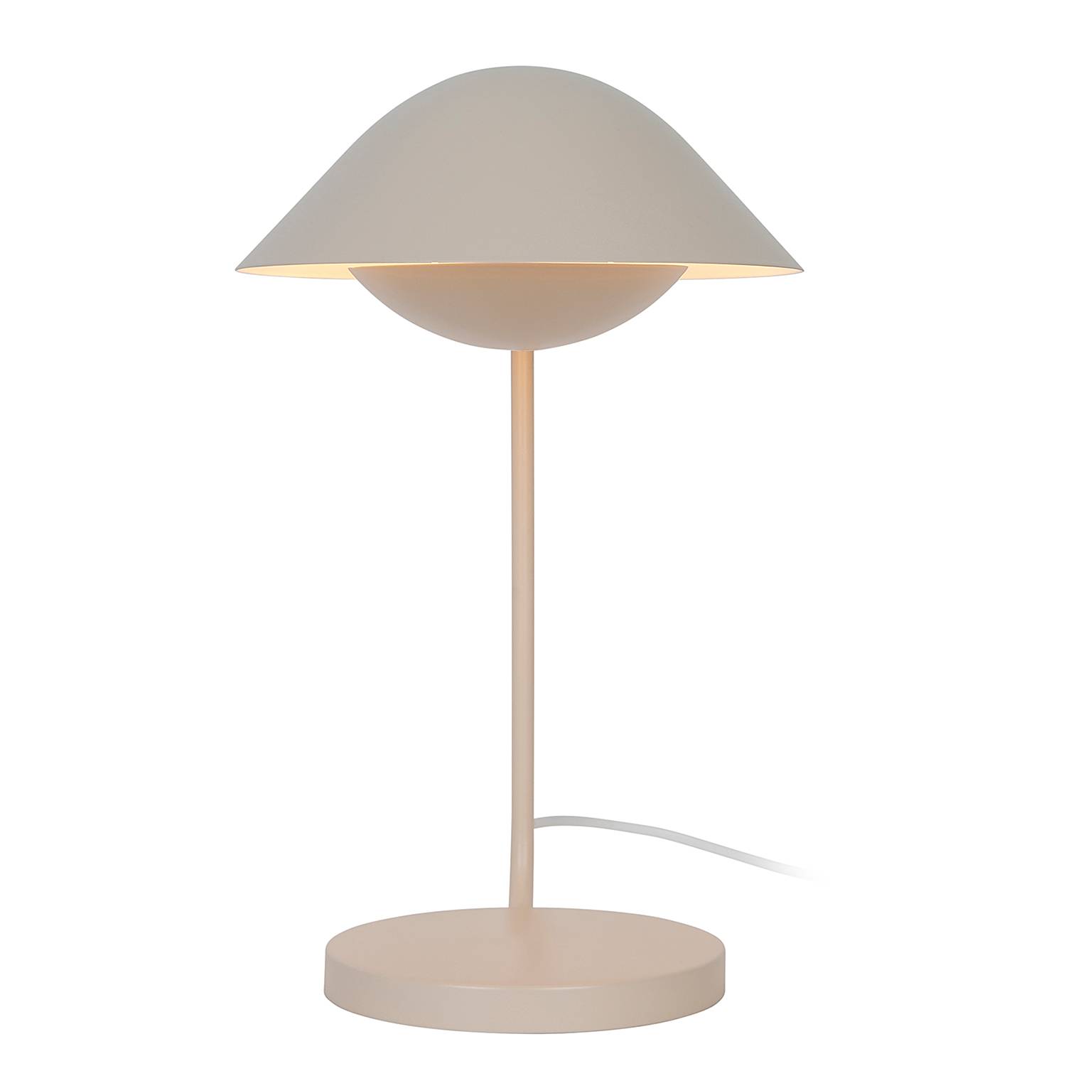 Freya Tischleuchte Aluminium Beige 1-flammig