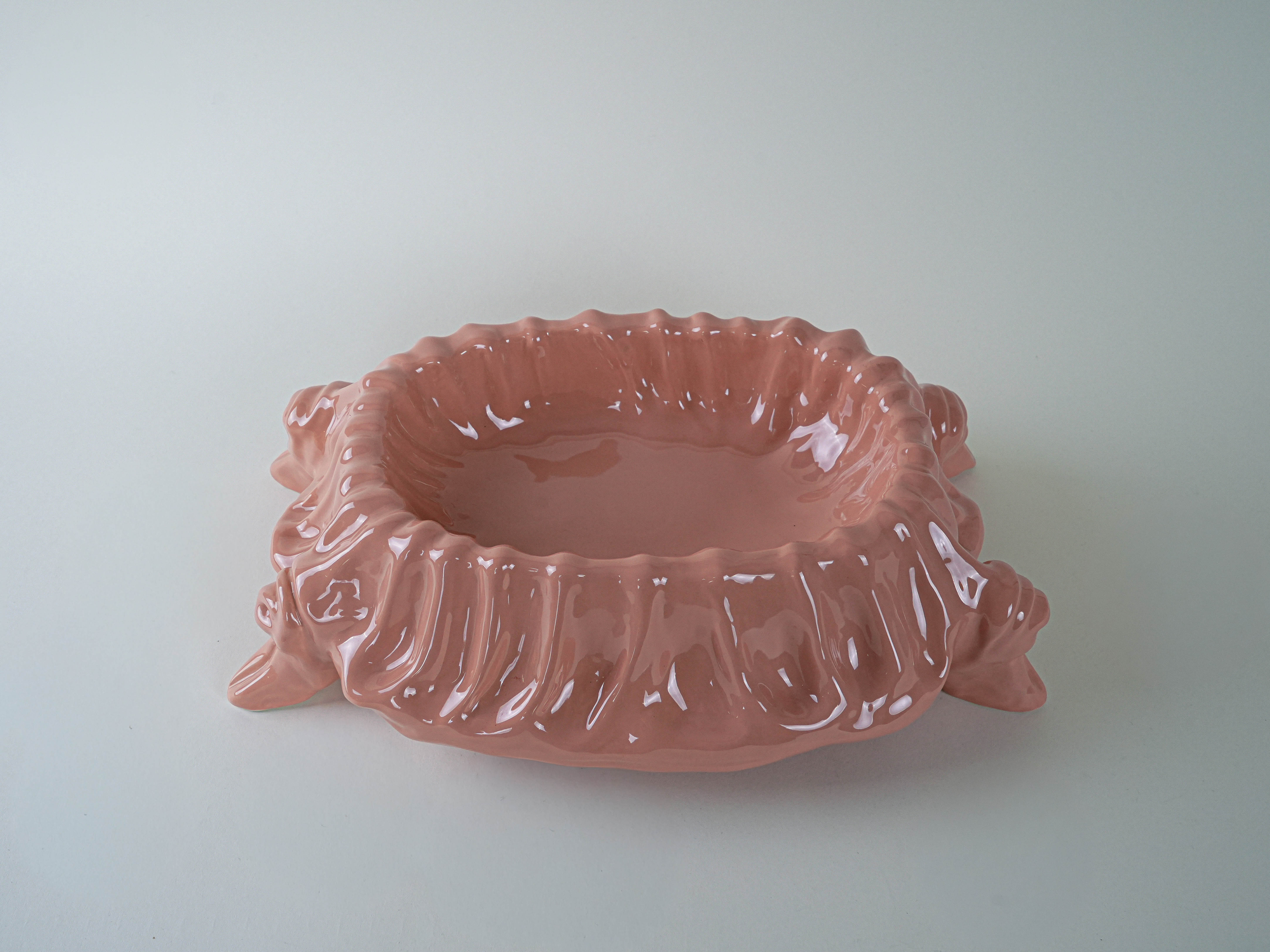 Ceramic bowl Red 1970s