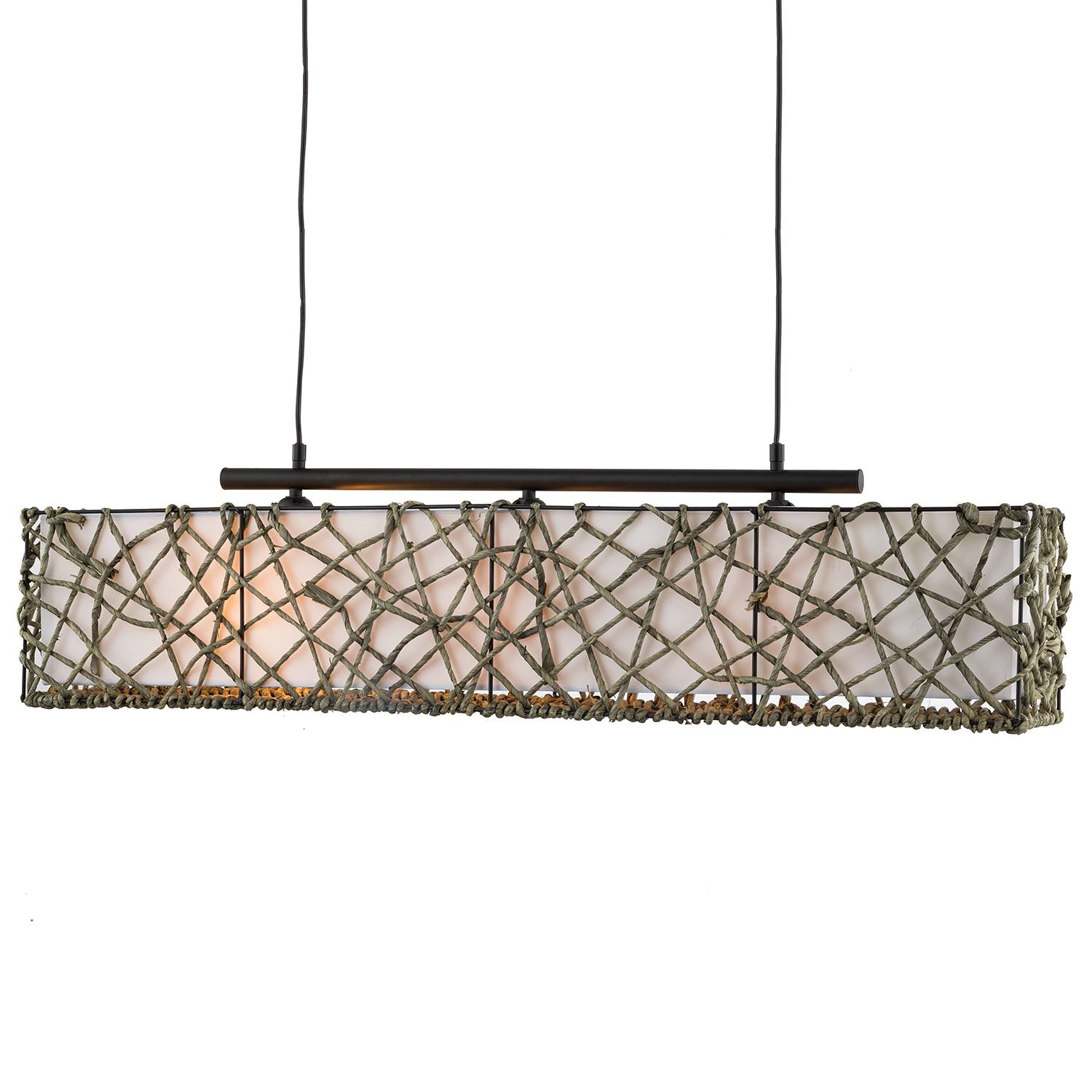 Pendant lamp Angie II 3-light Brown