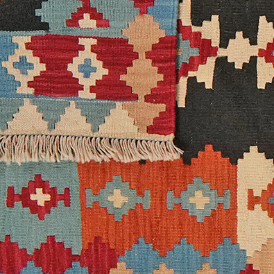Kilim Gashgai Teppich Mehrfarbig