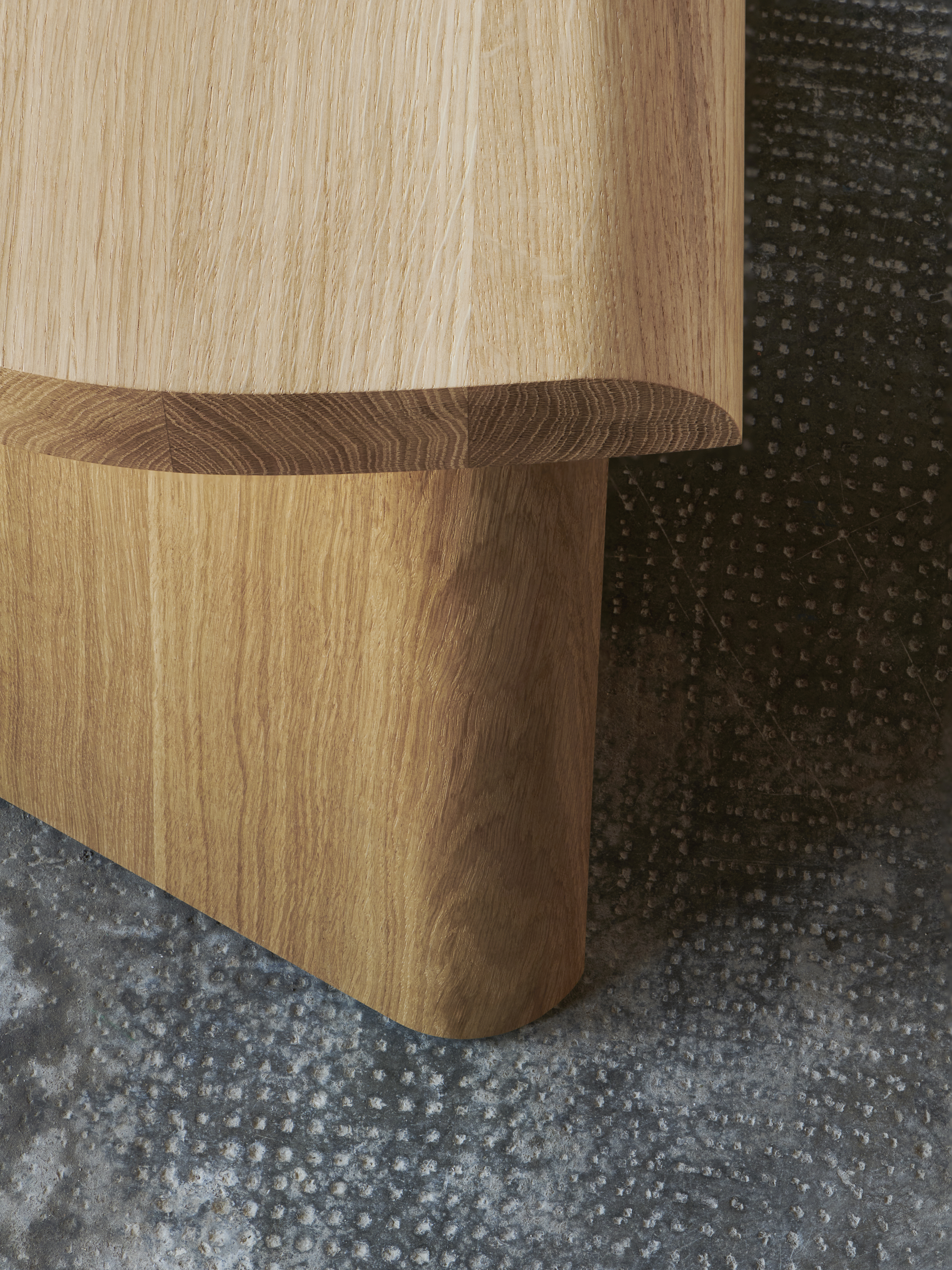 PORTAO Stool Oak Wood Oiled