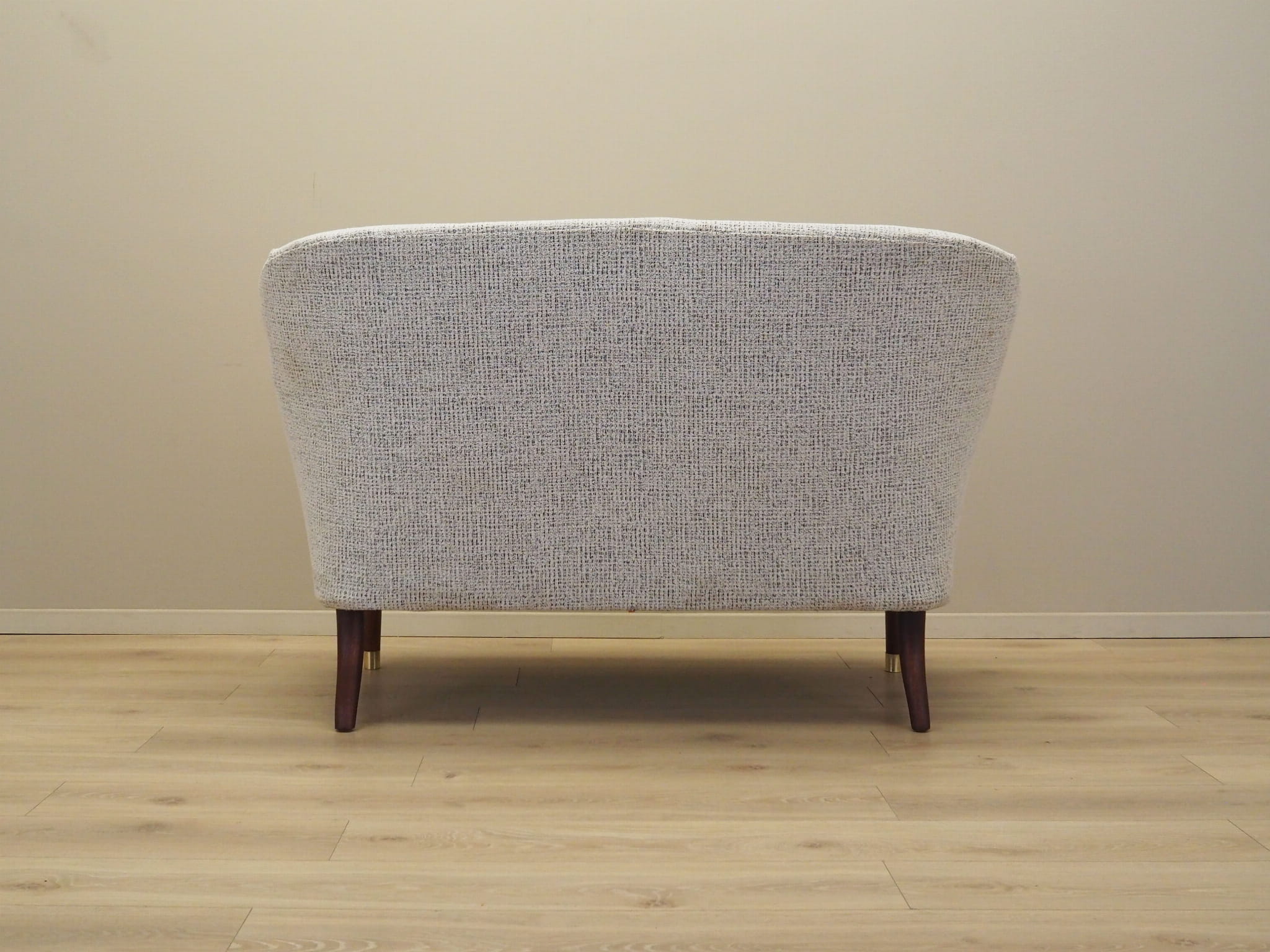 2-Sitzer Sofa Mischgewebe Weiß 1960er Jahre
