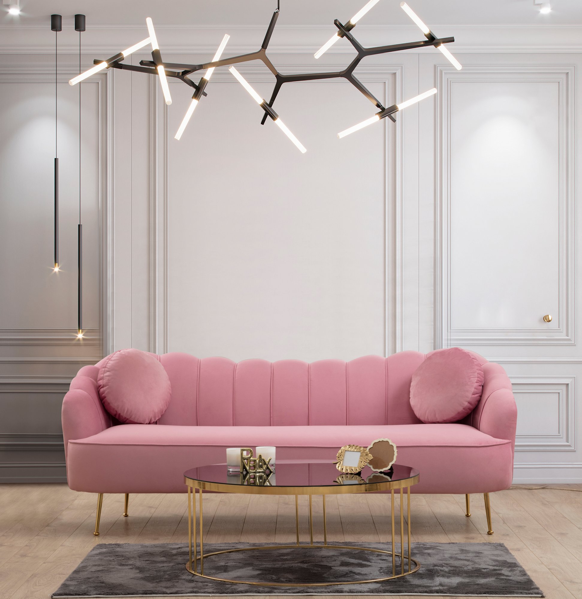 Istiridye 3-seater sofa Rose