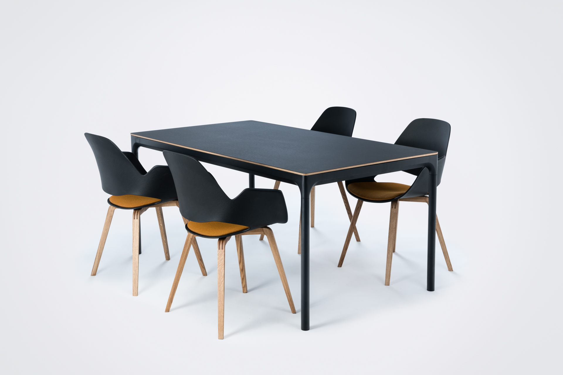 FOUR Tisch Aluminium Linoleumplatte 205 x 100 cm