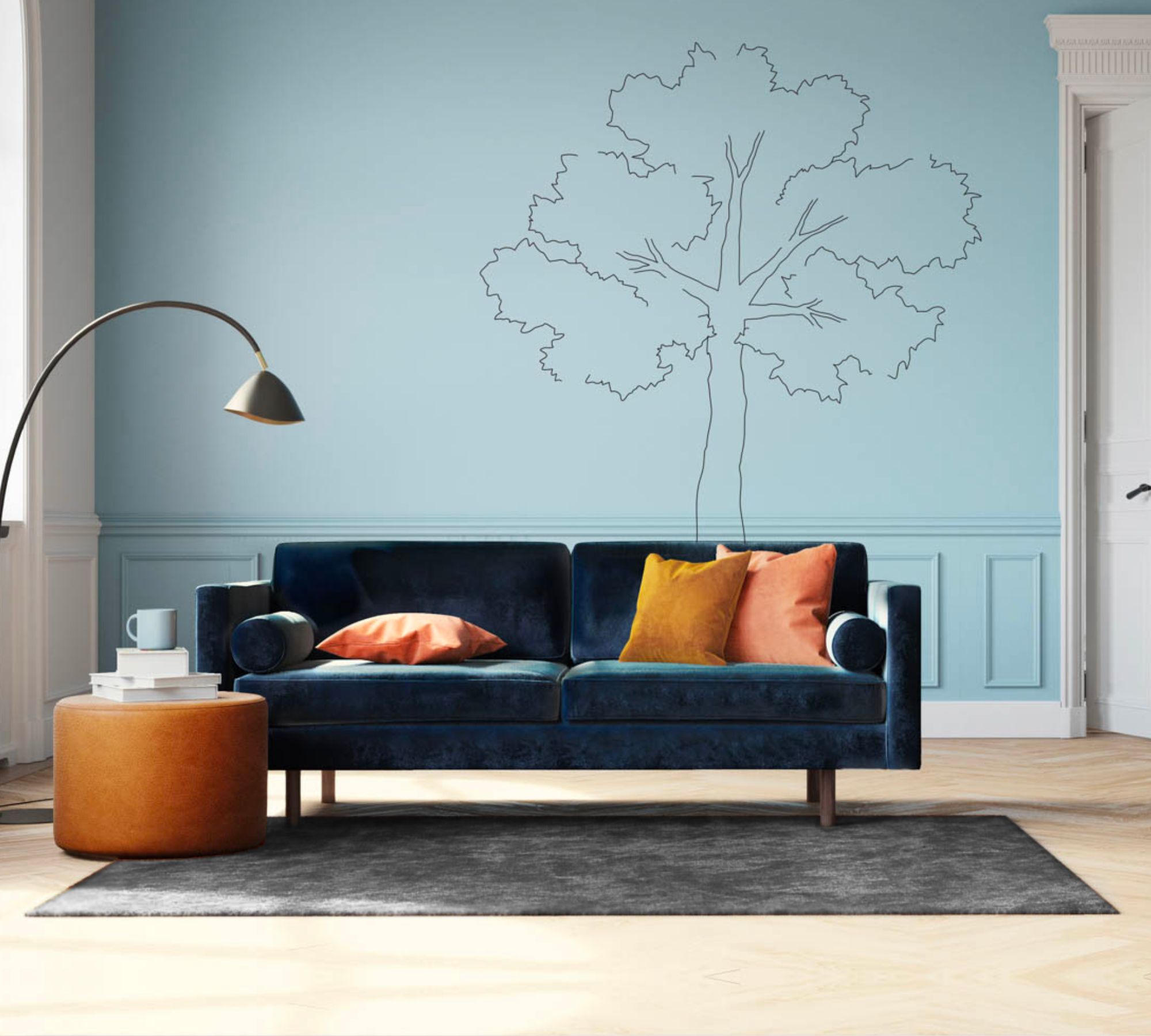 Teppich Velvet Ocean Stone Grey 200cm x 300cm