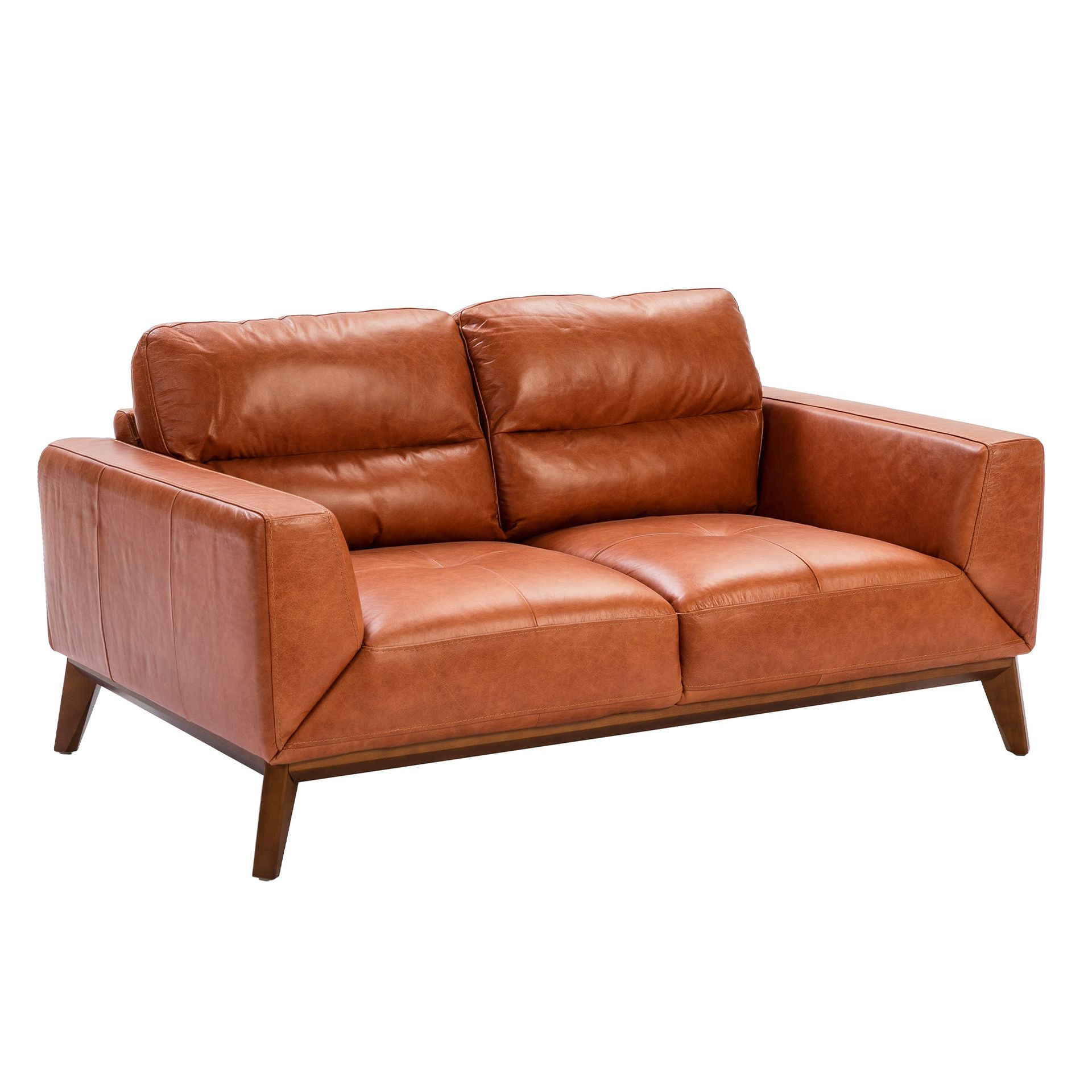 Sofa 2-Sitzer Leder Braun