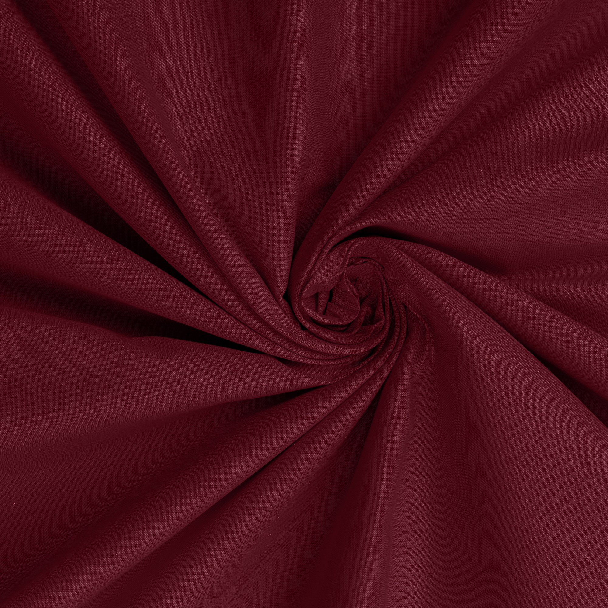 2x Pillowcase Ranforce Cotton Dark Red