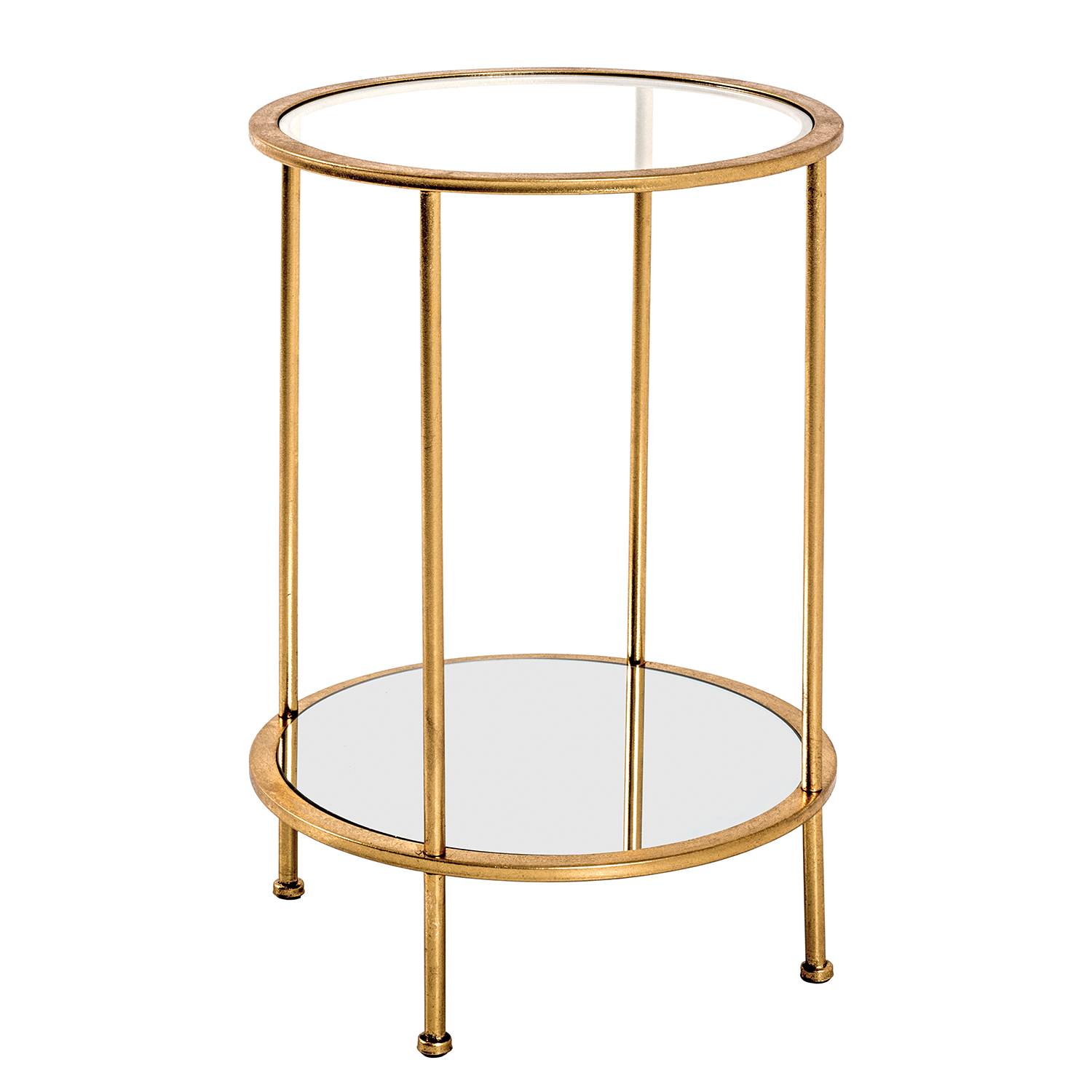 Couchtisch Casa View I Glas Metall Gold