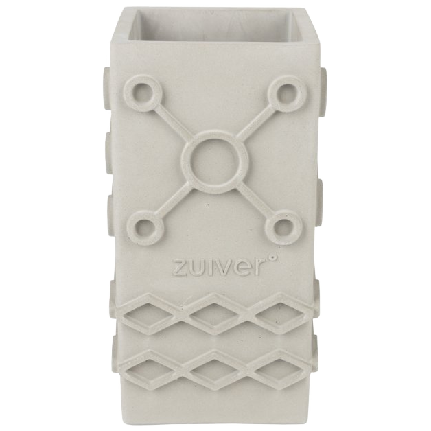 Graphic Vase Beton Grau