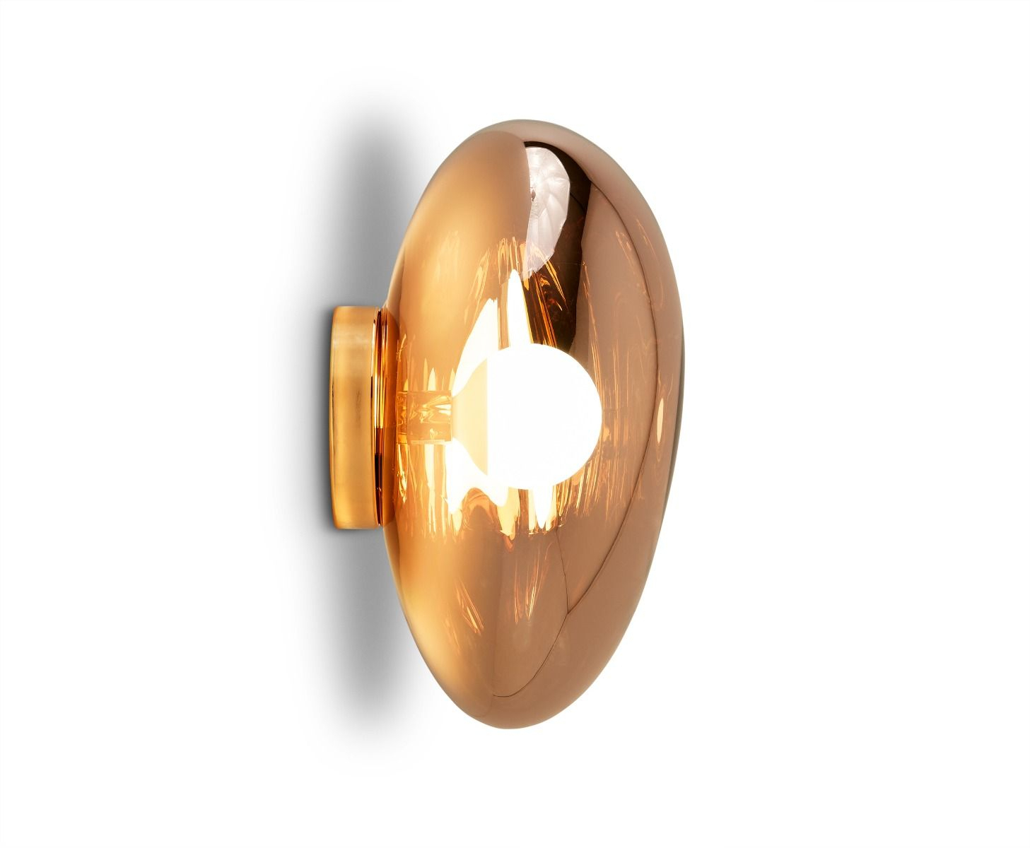 Melt Surface Led Wandleuchte Bronze
