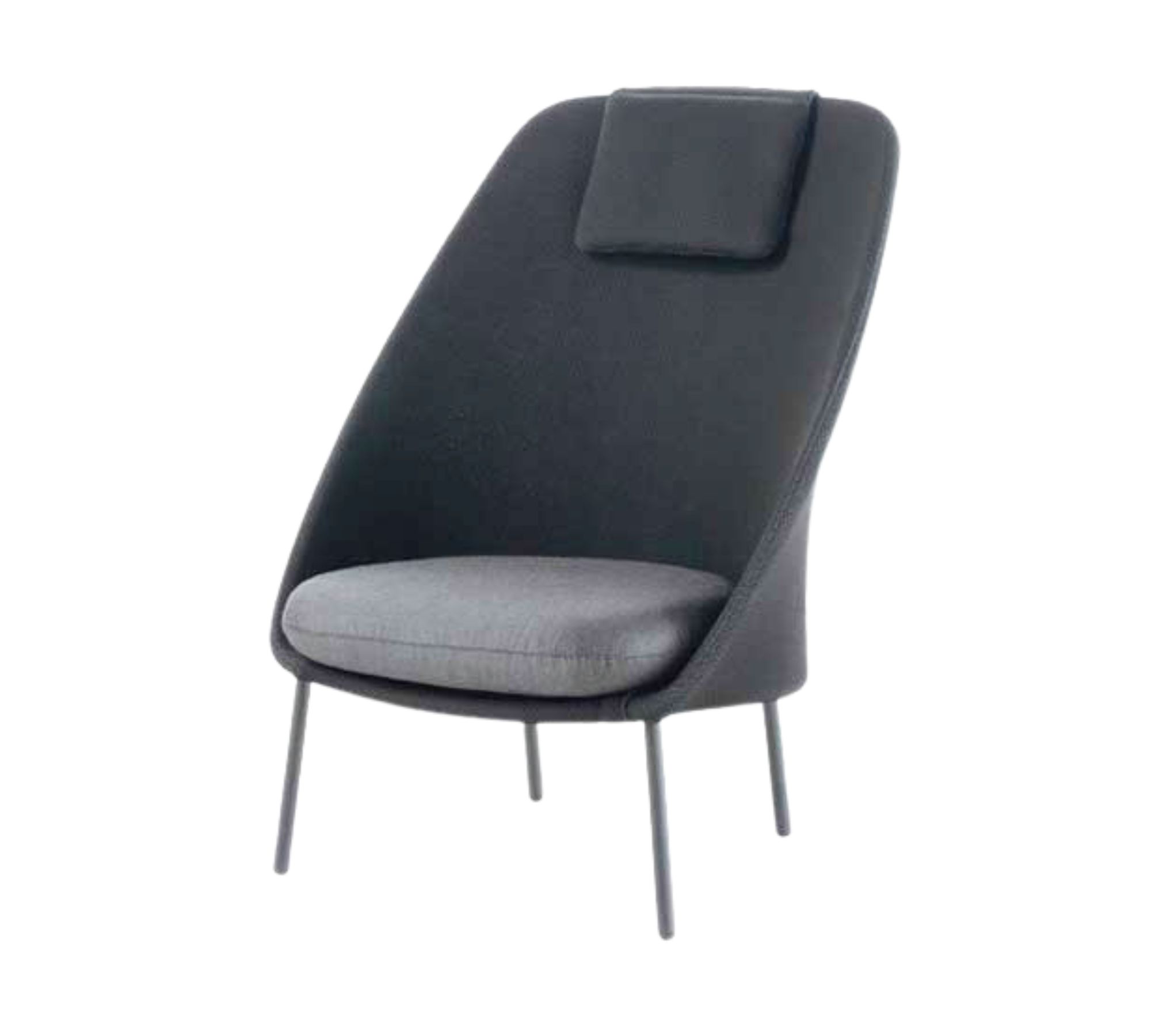 2x Twins Sessel & Beistelltisch Textil Aluminium Grau