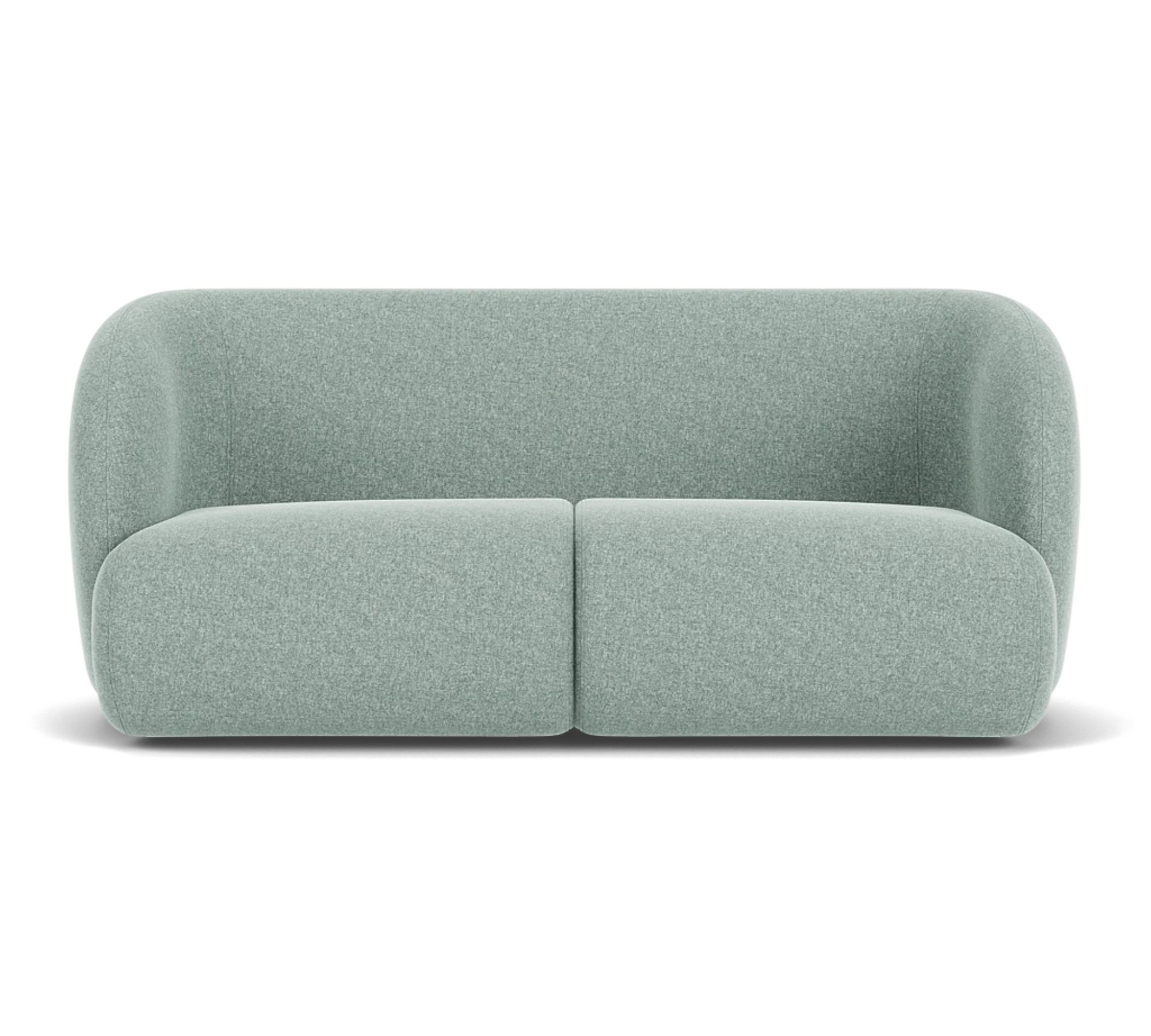 Design-Award-Winning Paula Sofa 2-Sitzer Fabio Grey Green