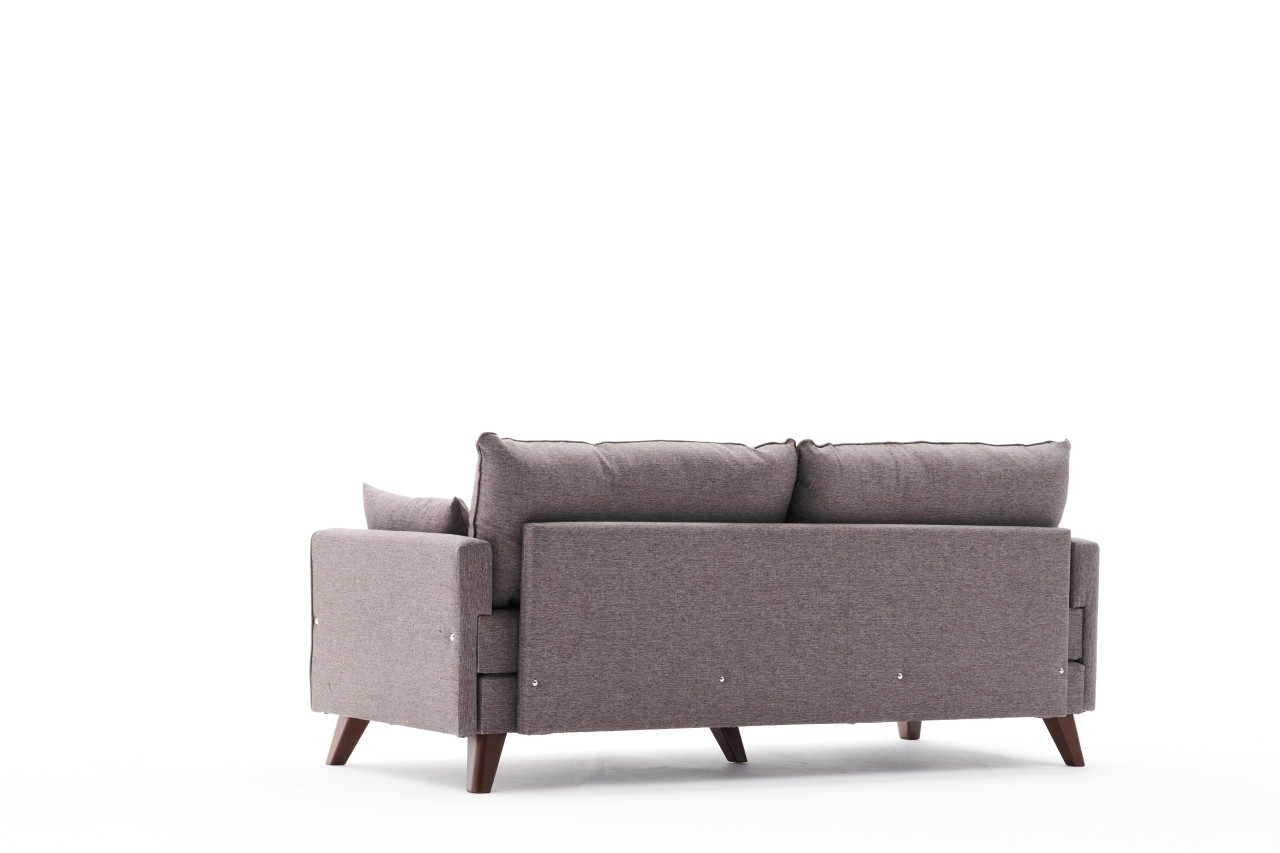 Bella Schlafsofa 3-Sitzer Braun