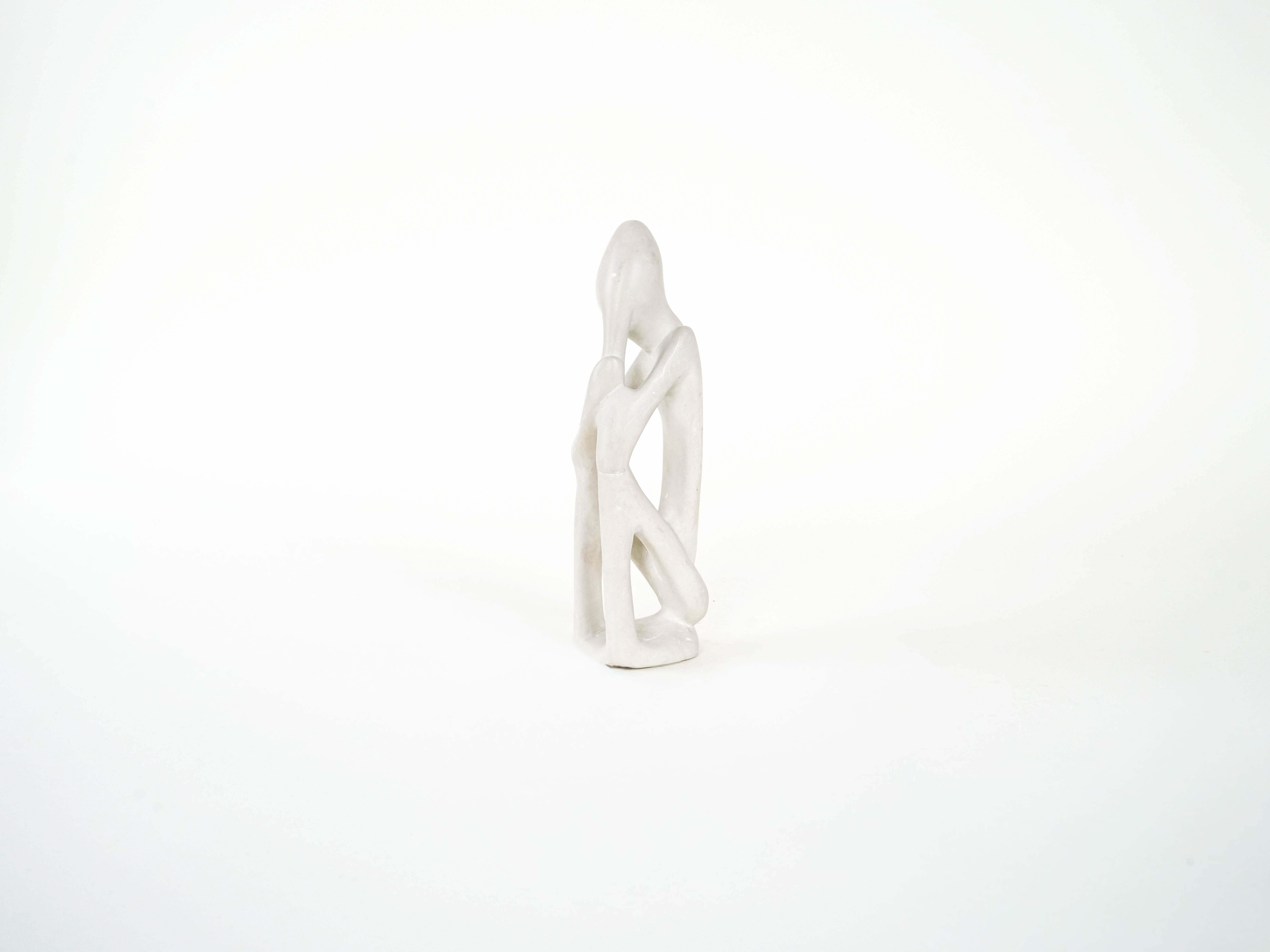 Skulptur Modernistisch Creme 1980er Jahre