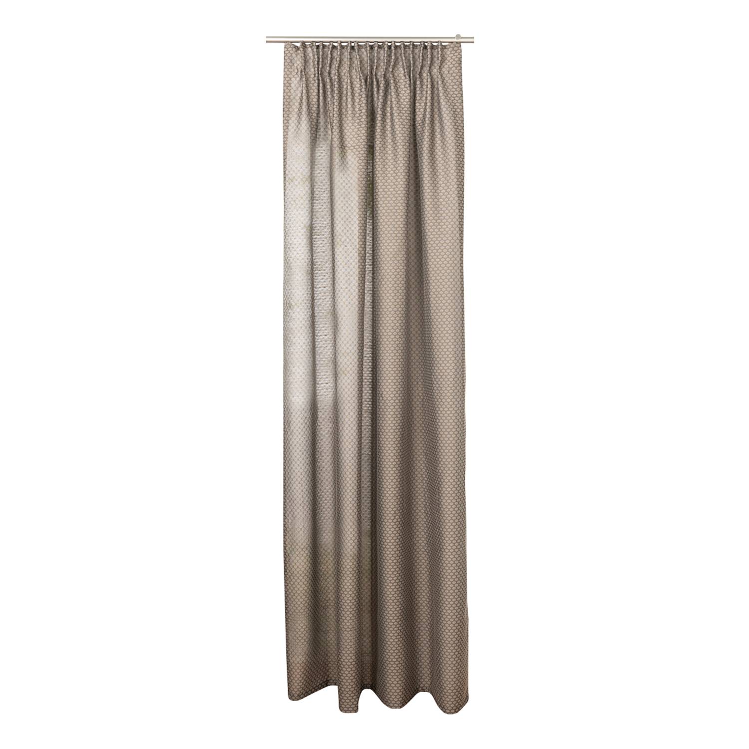 Schlaufenschal Dot Polyester Taupe 135 x 245 cm