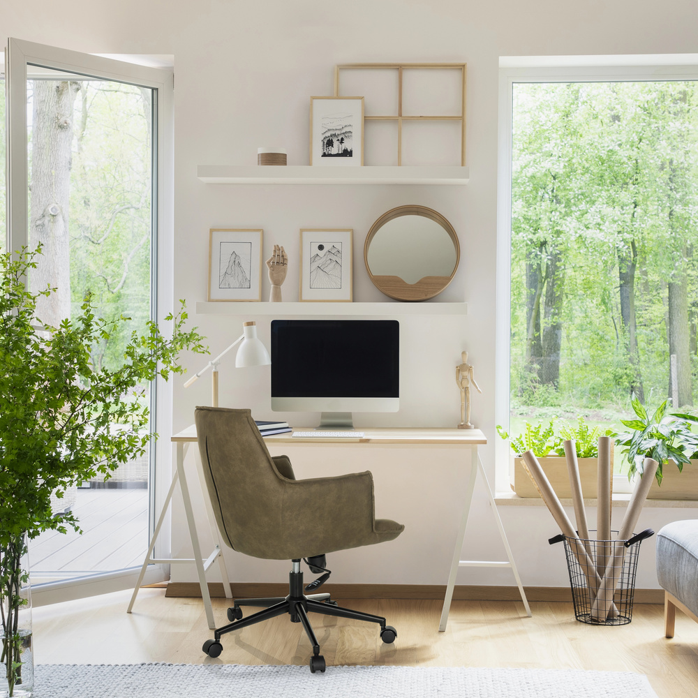 SOLAO LIFE Sedia da ufficio Girevole Tessuto Grigio scuro