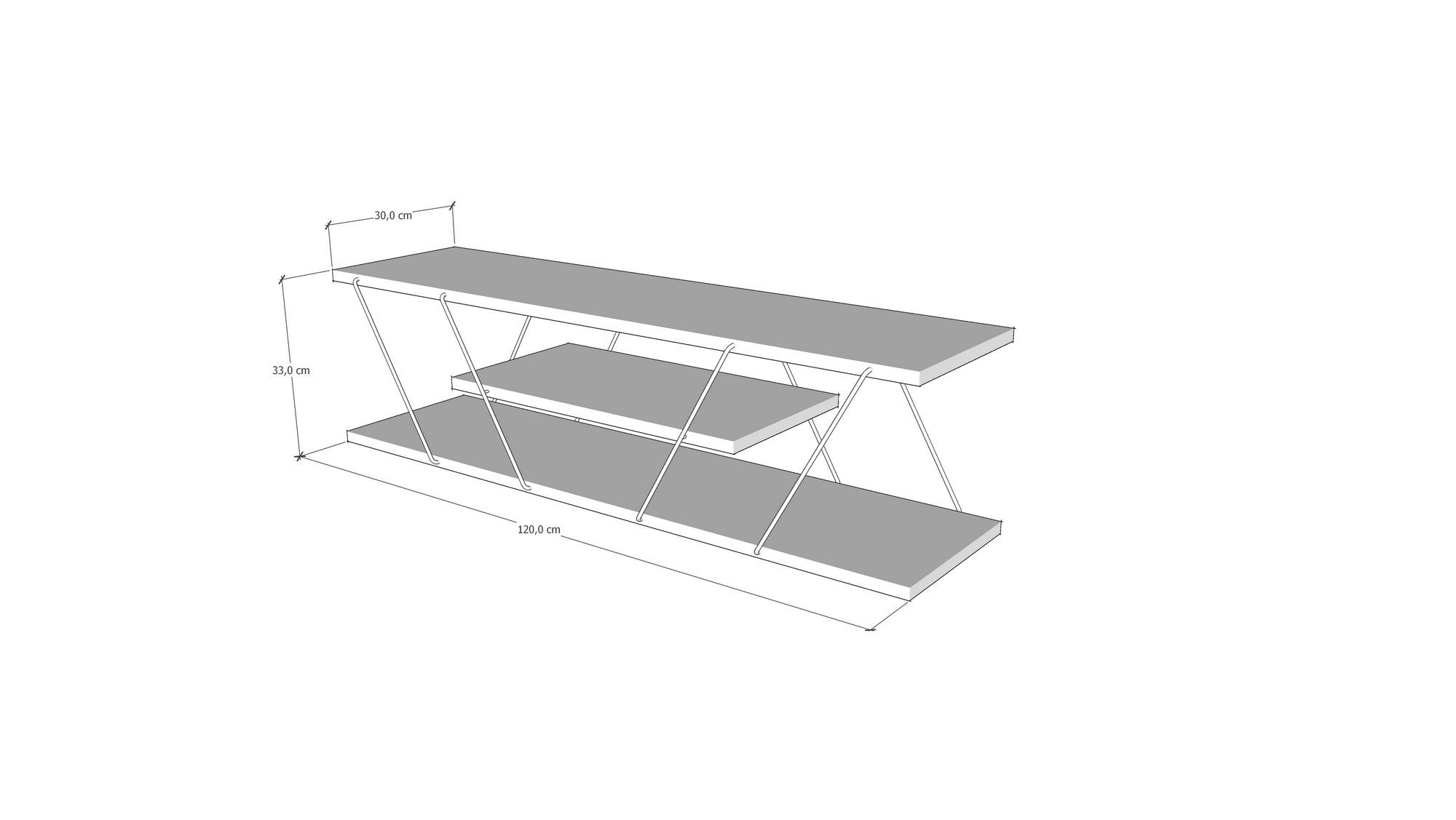 Epsilon Wohnzimmermöbel-Set Holz Atlantic Pine Schwarz