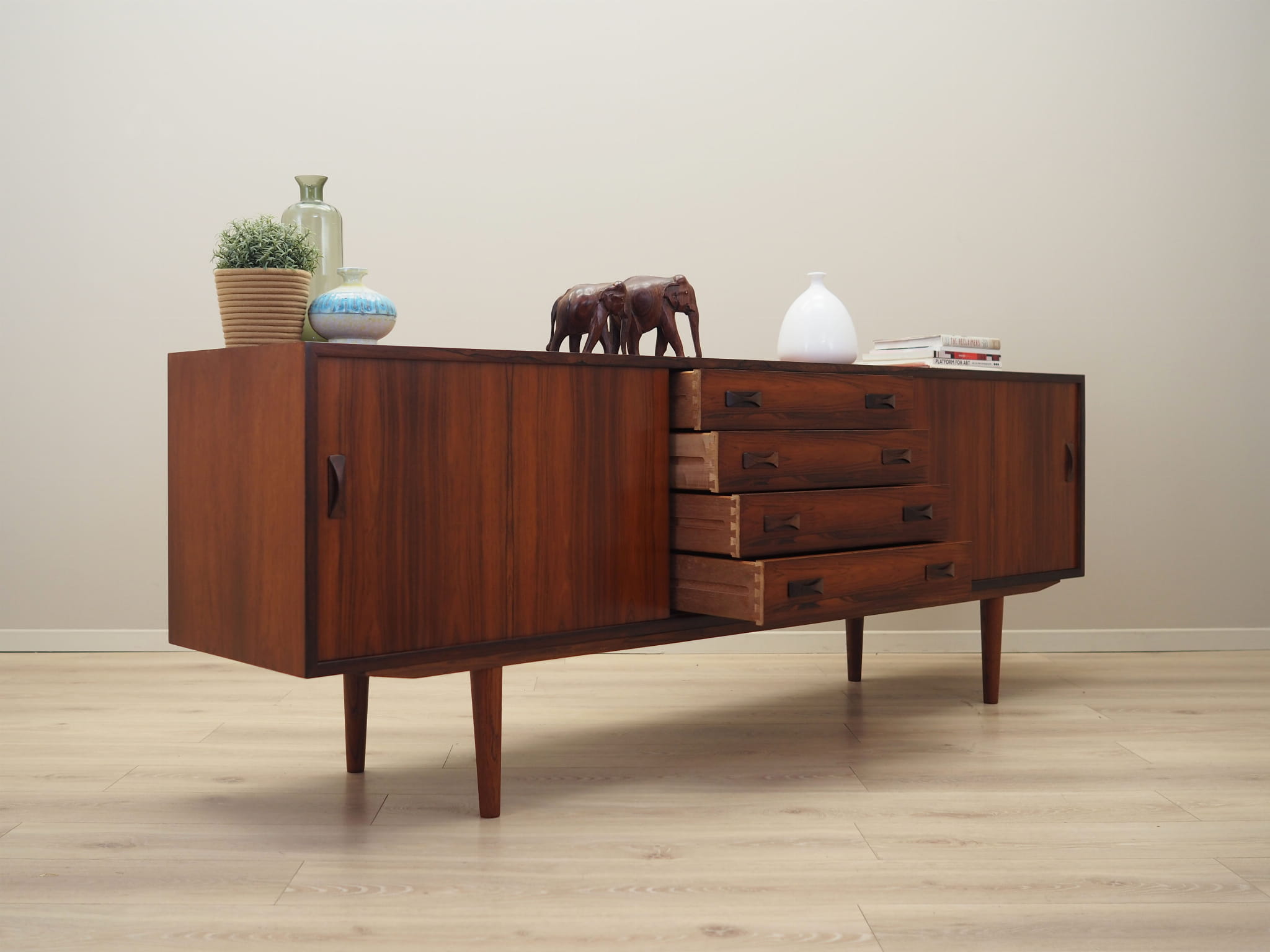 Vintage Sideboard Palisanderholz Braun 1960er Jahre