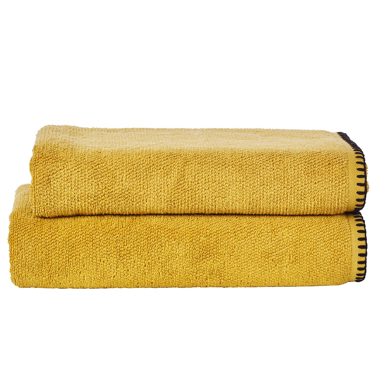 Deluxe Prime Duschtuch-Set 4-teilig Baumwolle Goldgelb