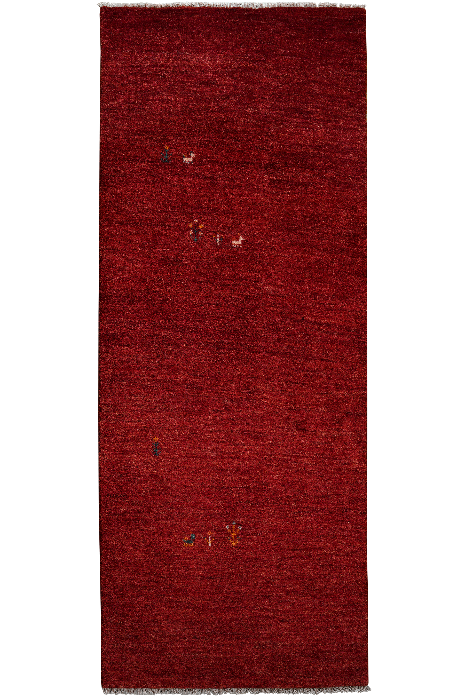 Rizbaf Gabbeh-Teppich Wolle Rot