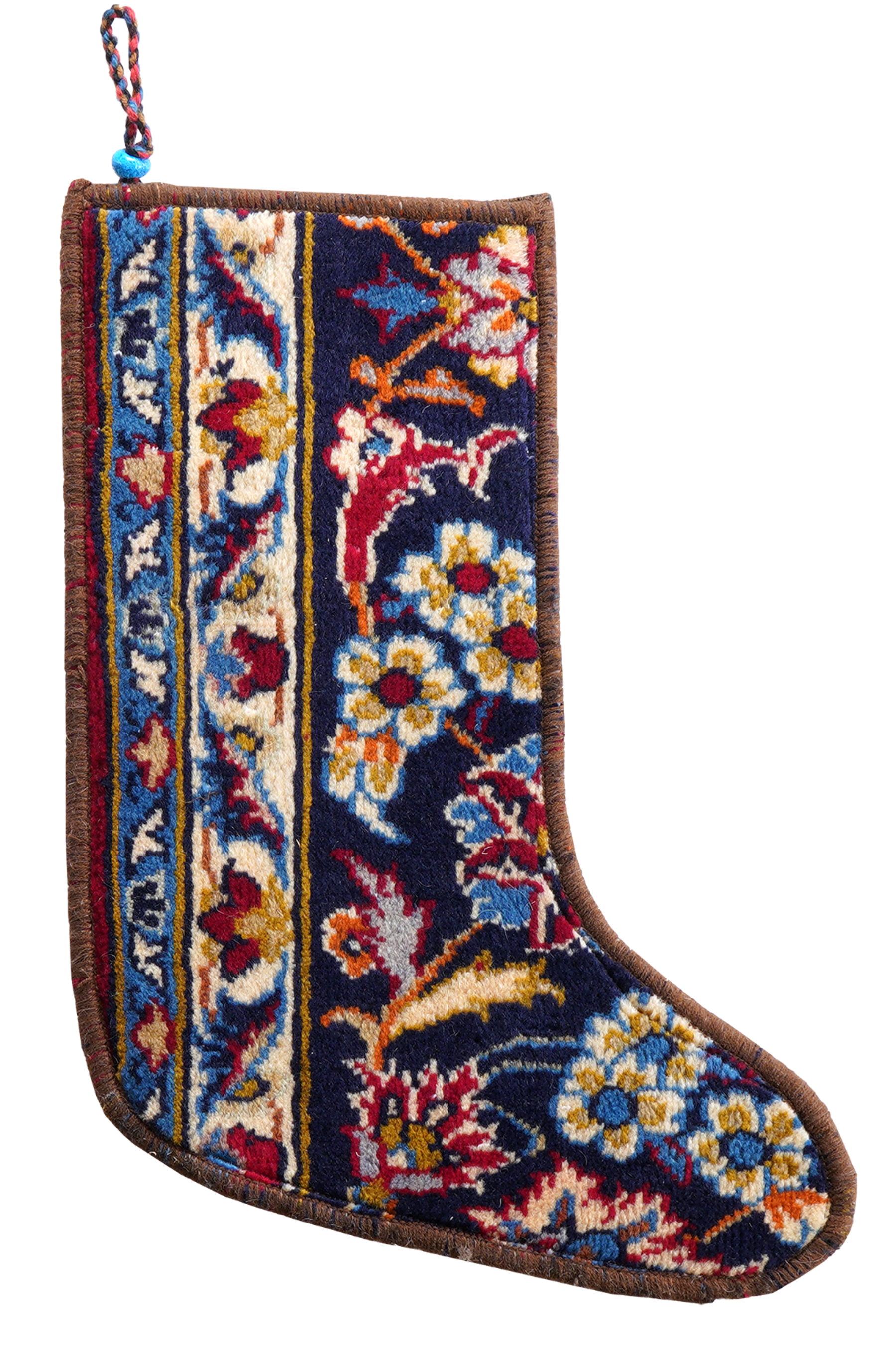 Christmas stocking wool multicolored 41x56cm