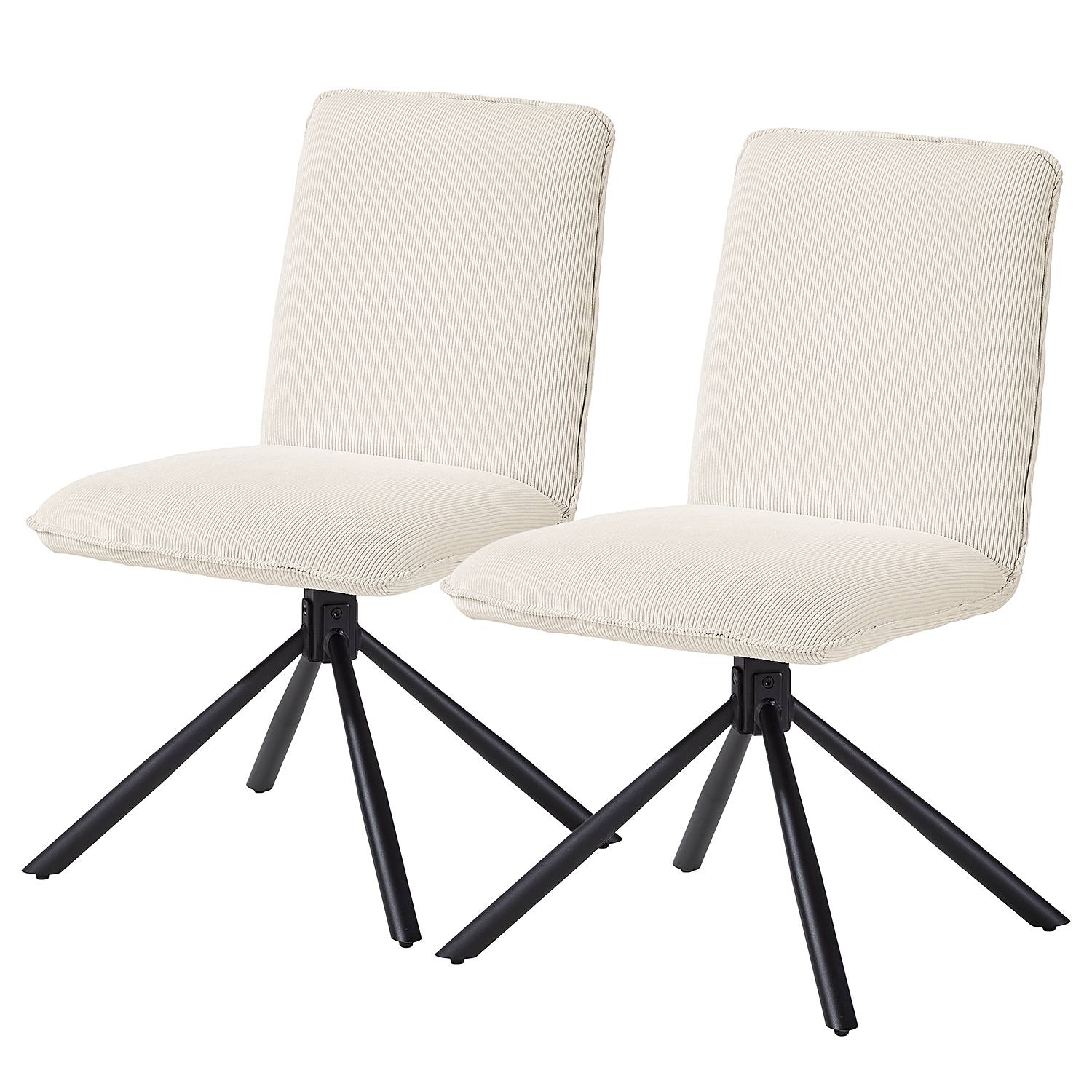 2x Esszimmerstuhl Twatasha Creme