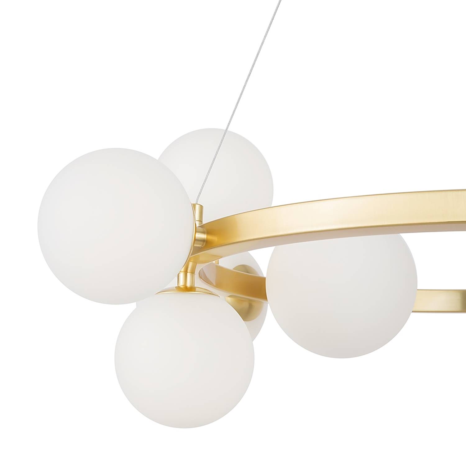 Pendelleuchte Dallas Typ I Milchglas Gold