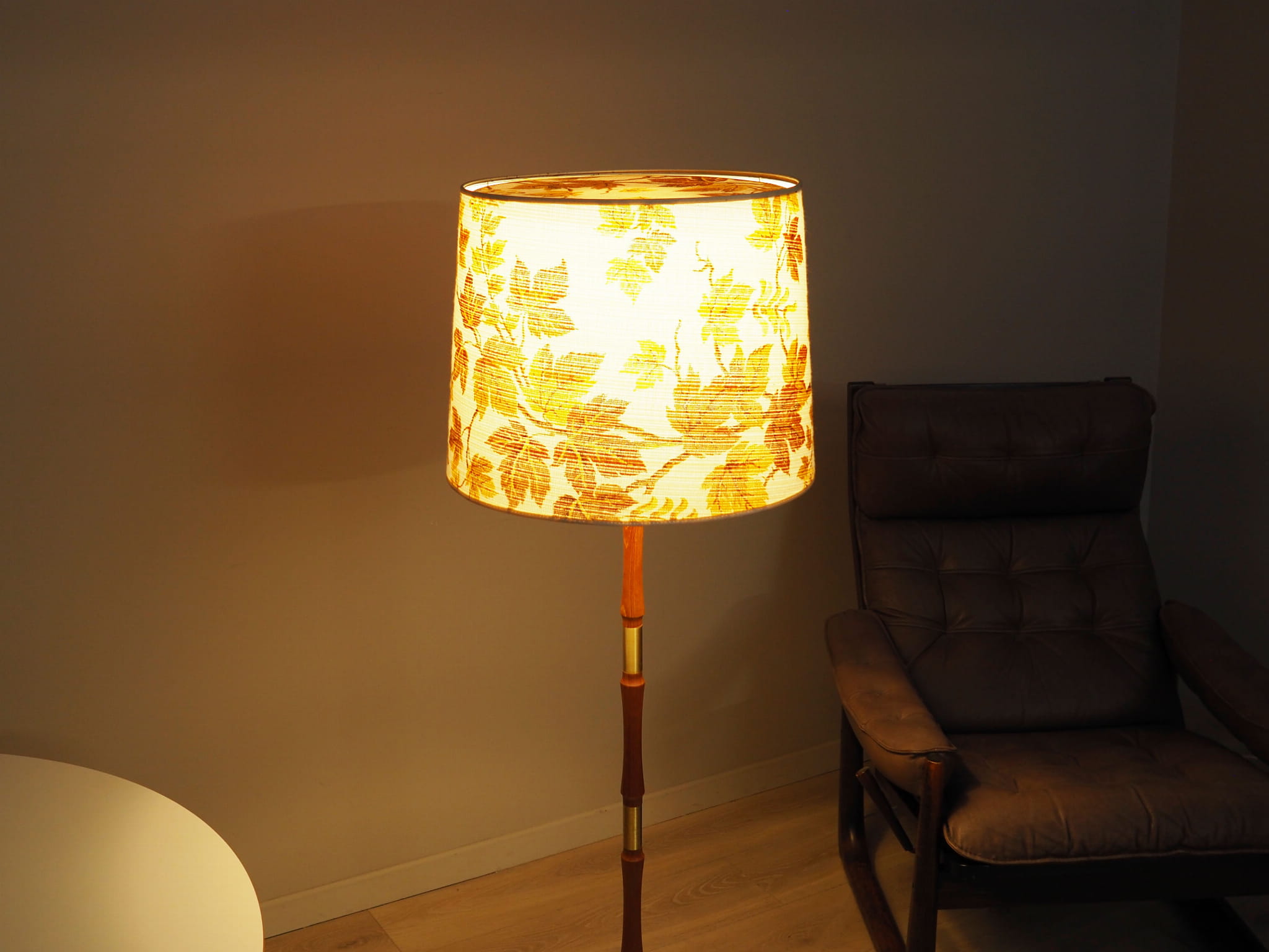 Floor lamp wood metal multicolor 1970s