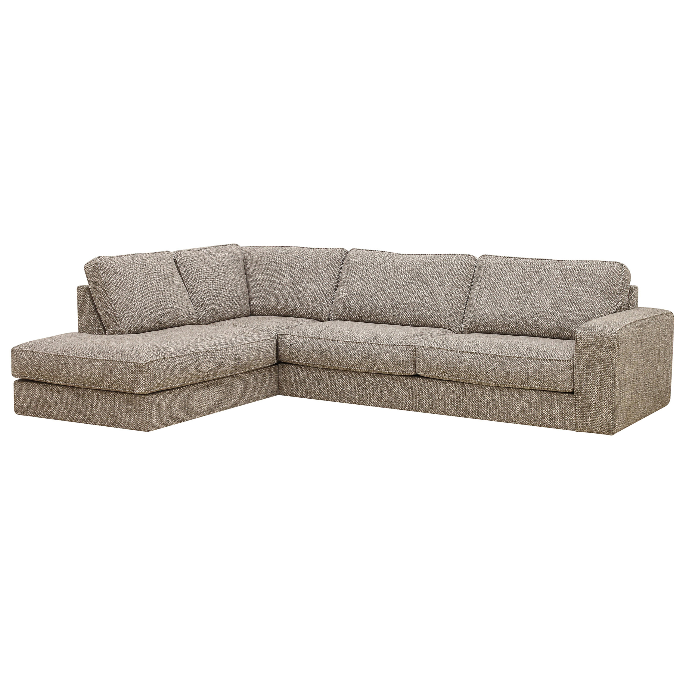 Corner Sofa Easton Left 3-Seater Fabric Beige