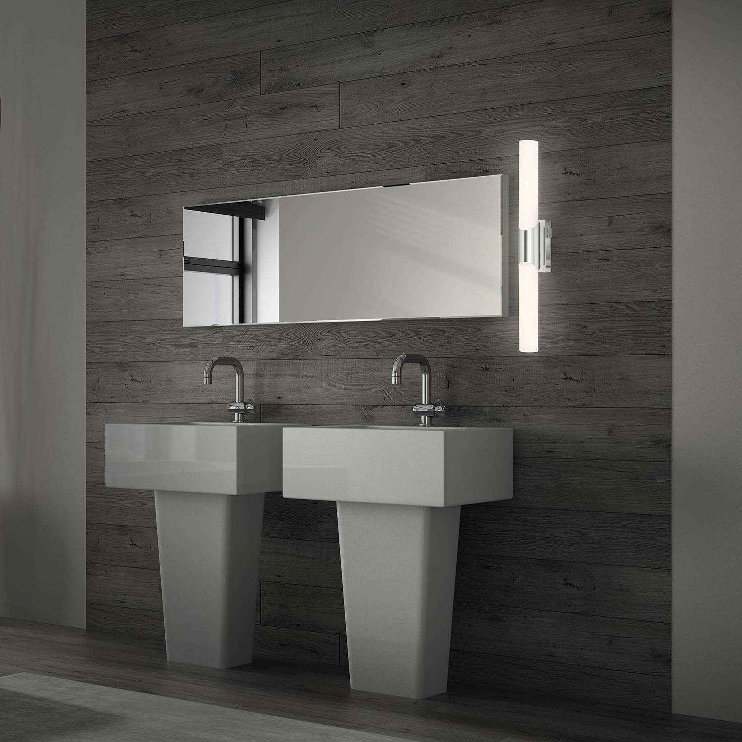 LED-Wandleuchte Klak Silber