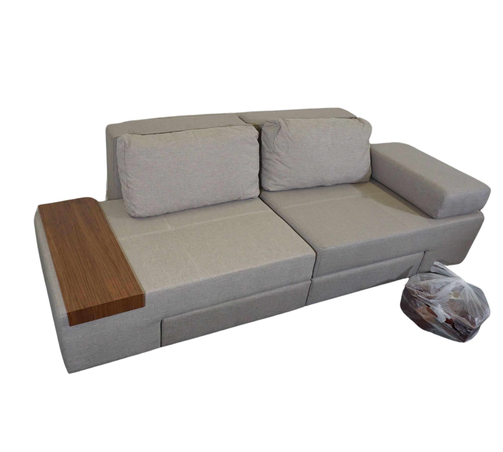 Perenna Sofa 3-Sitzer Leinen Creme