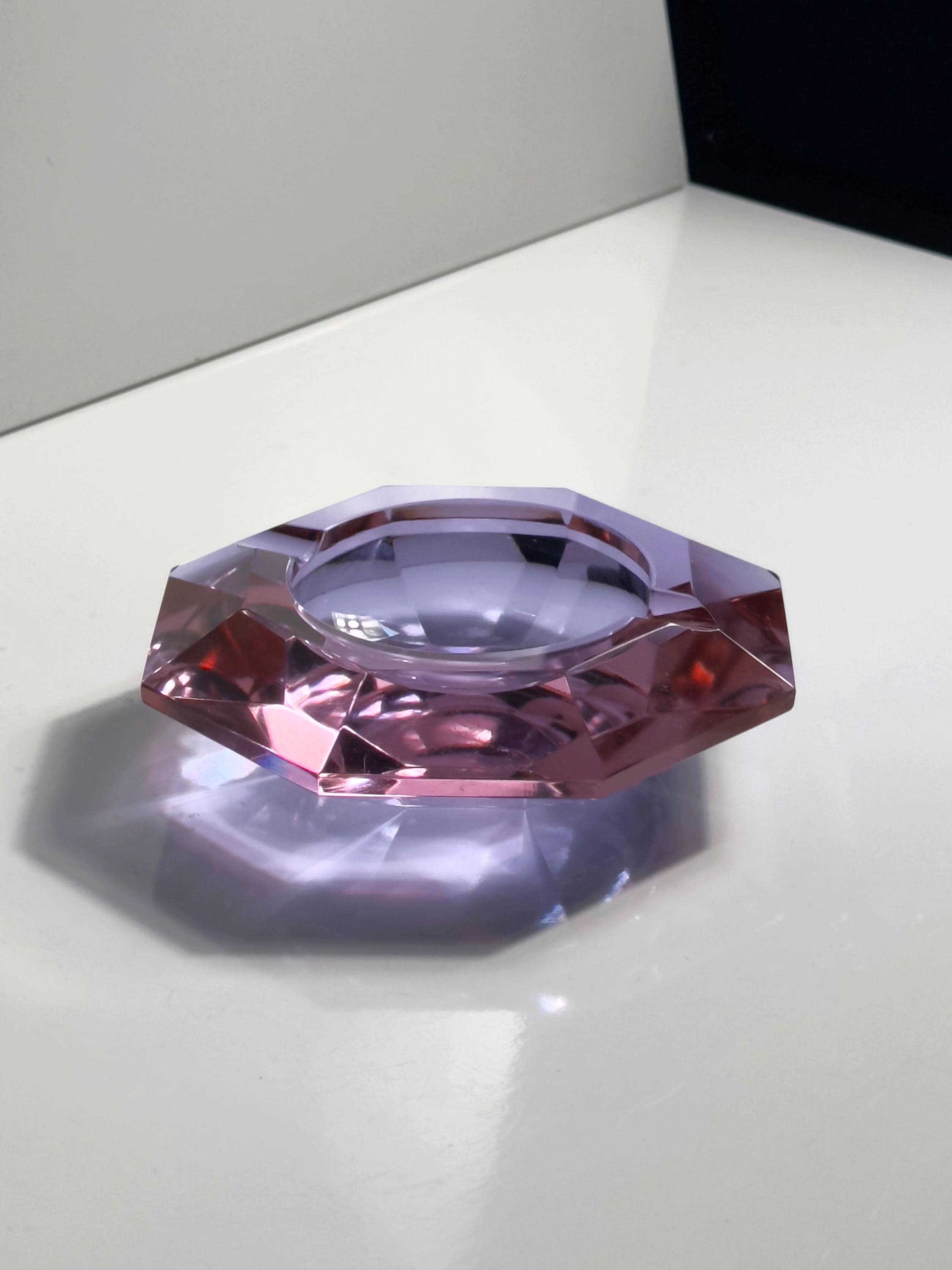 Vintage Ashtray Alexandrite Glass 1970s