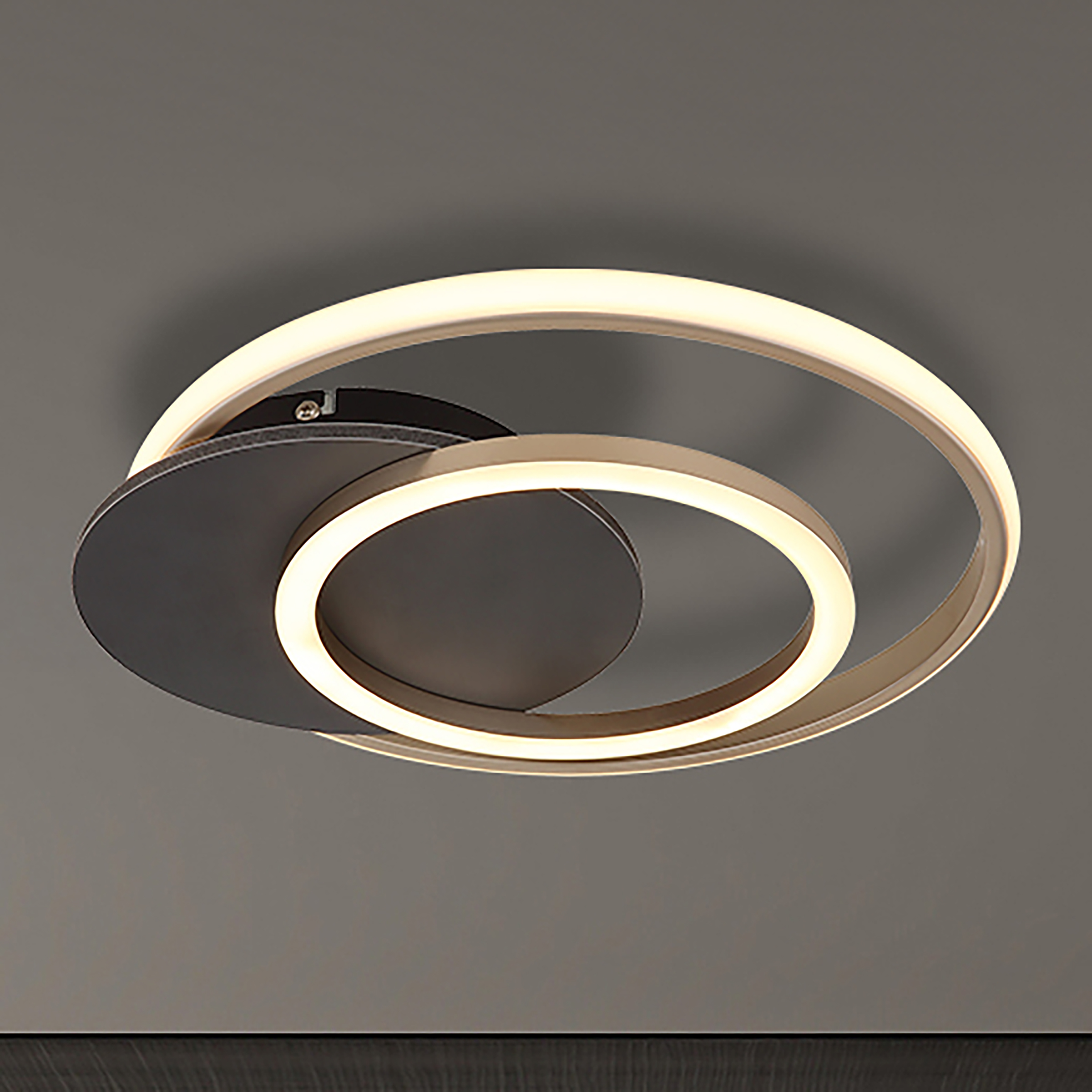 LED Ceiling Light Julio 1-Light Acrylic Glass Grey