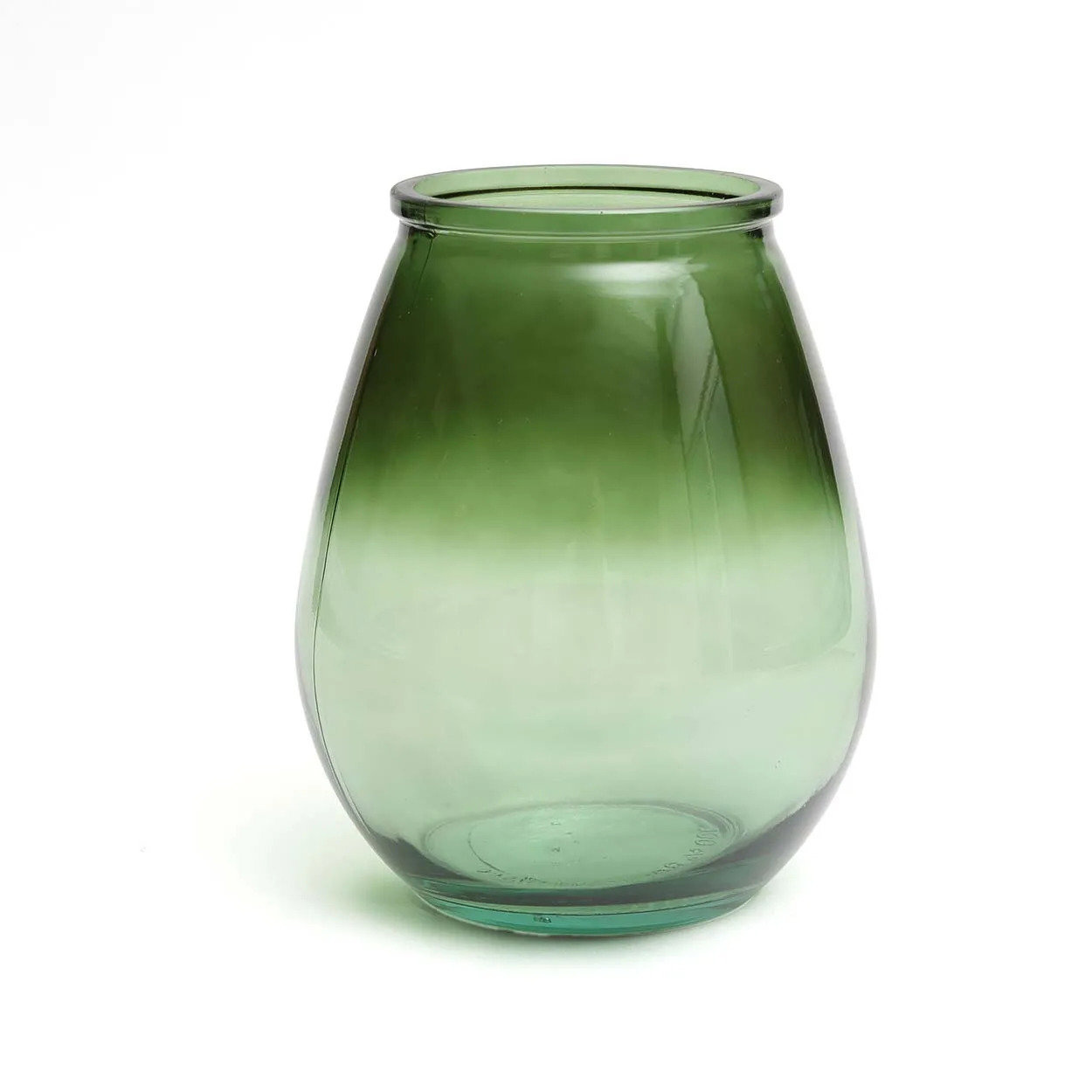 Qiezi Vase Glas Grün