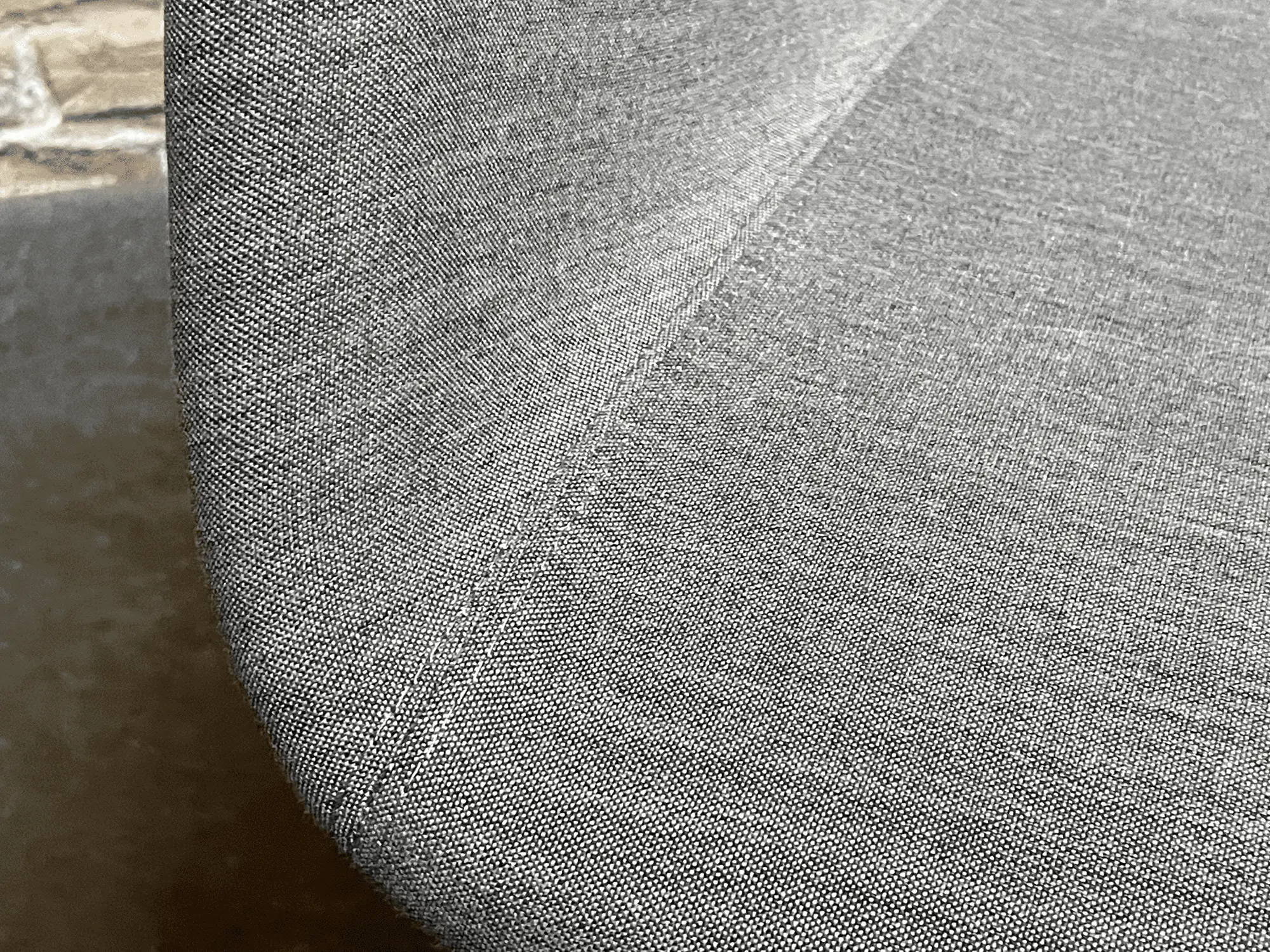 Fiber Armlehnstuhl Textil Stahl Grau