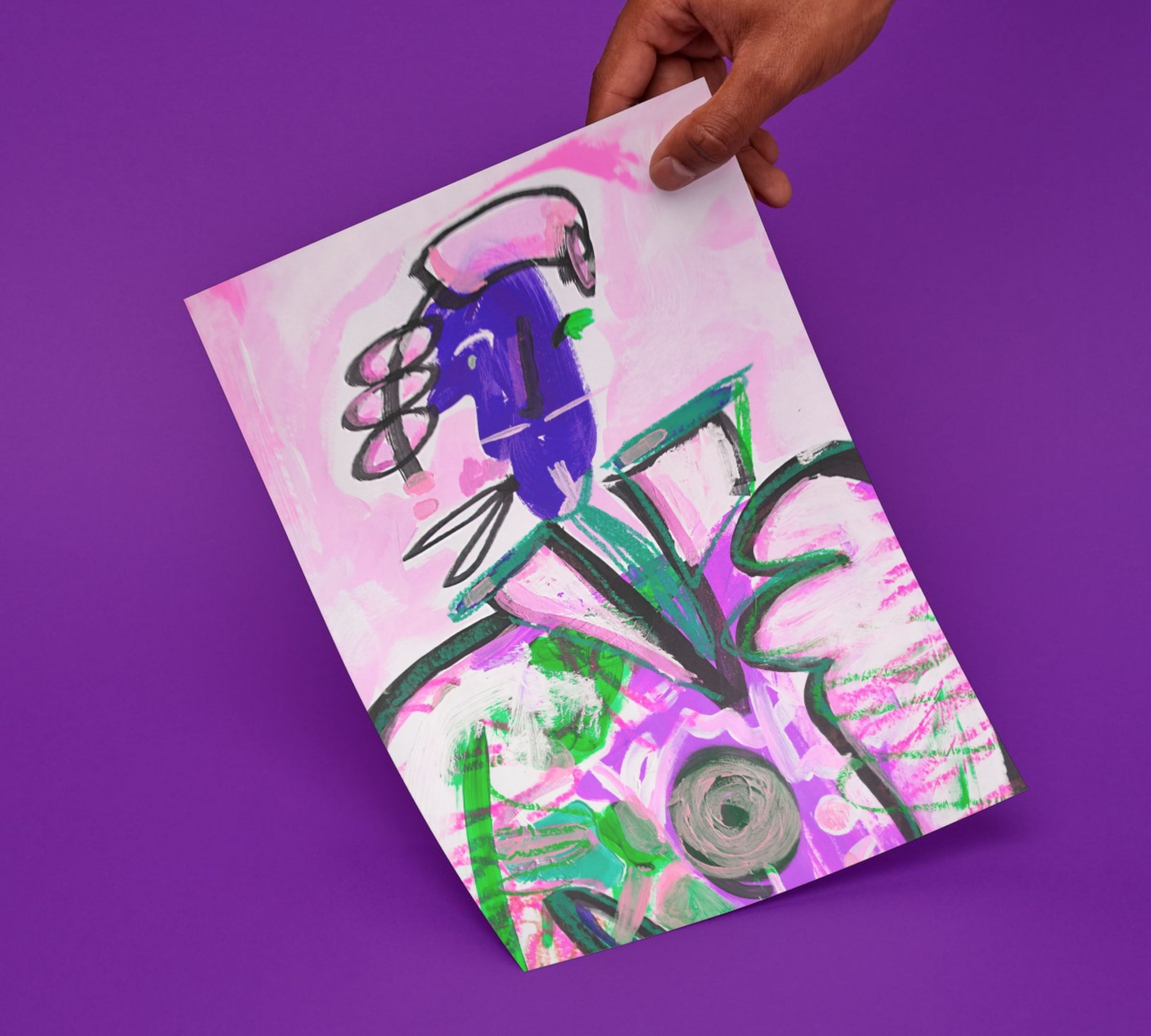 Lord From Sixsome Art Print Multicolored