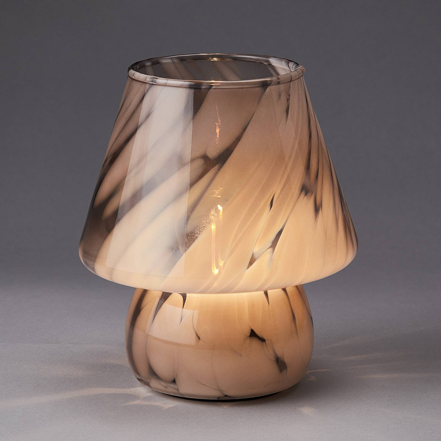 LED-Leuchte Farbglas Beige