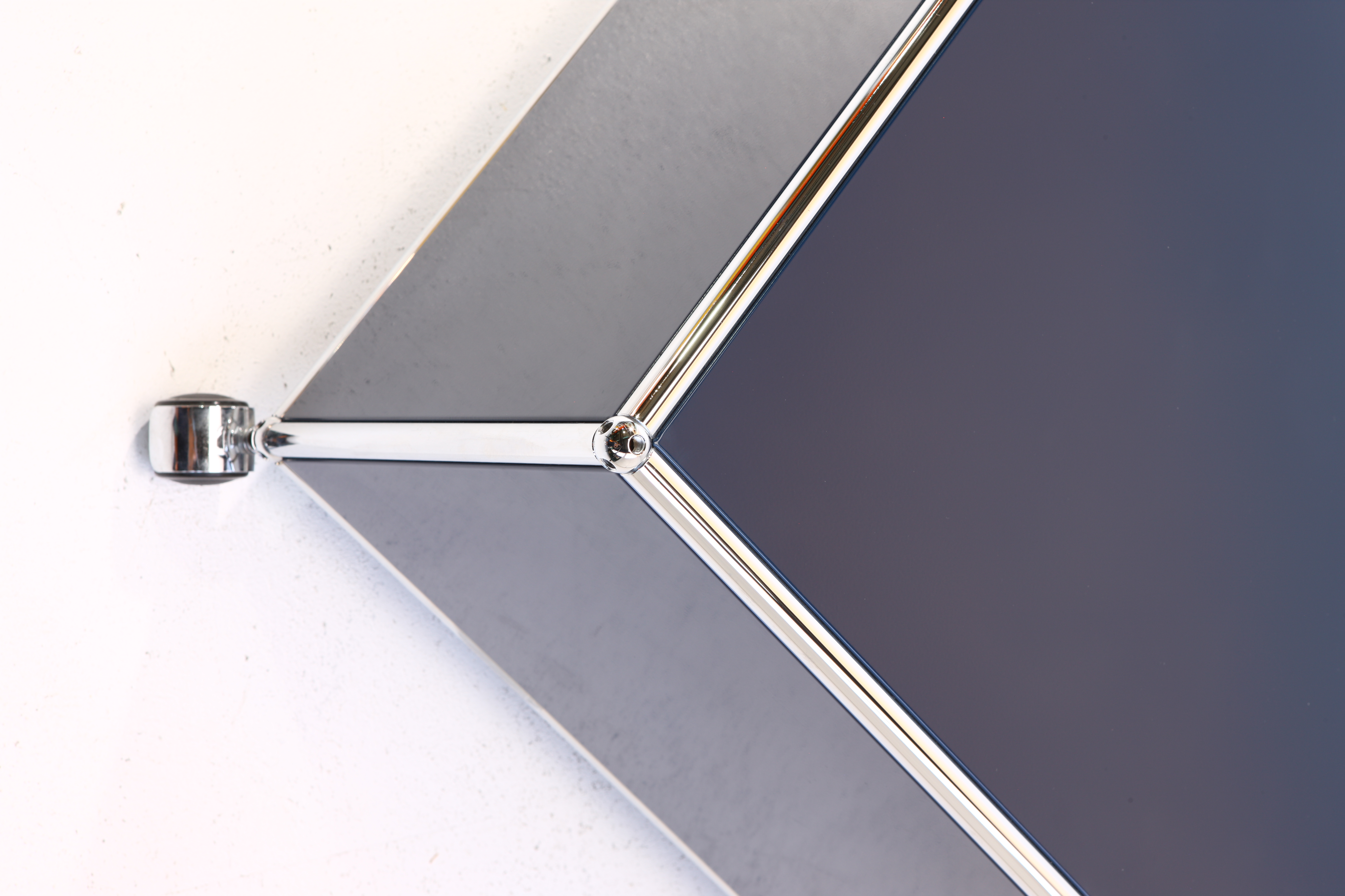 Lowboard 1x1 mit Rollen Stahlblau