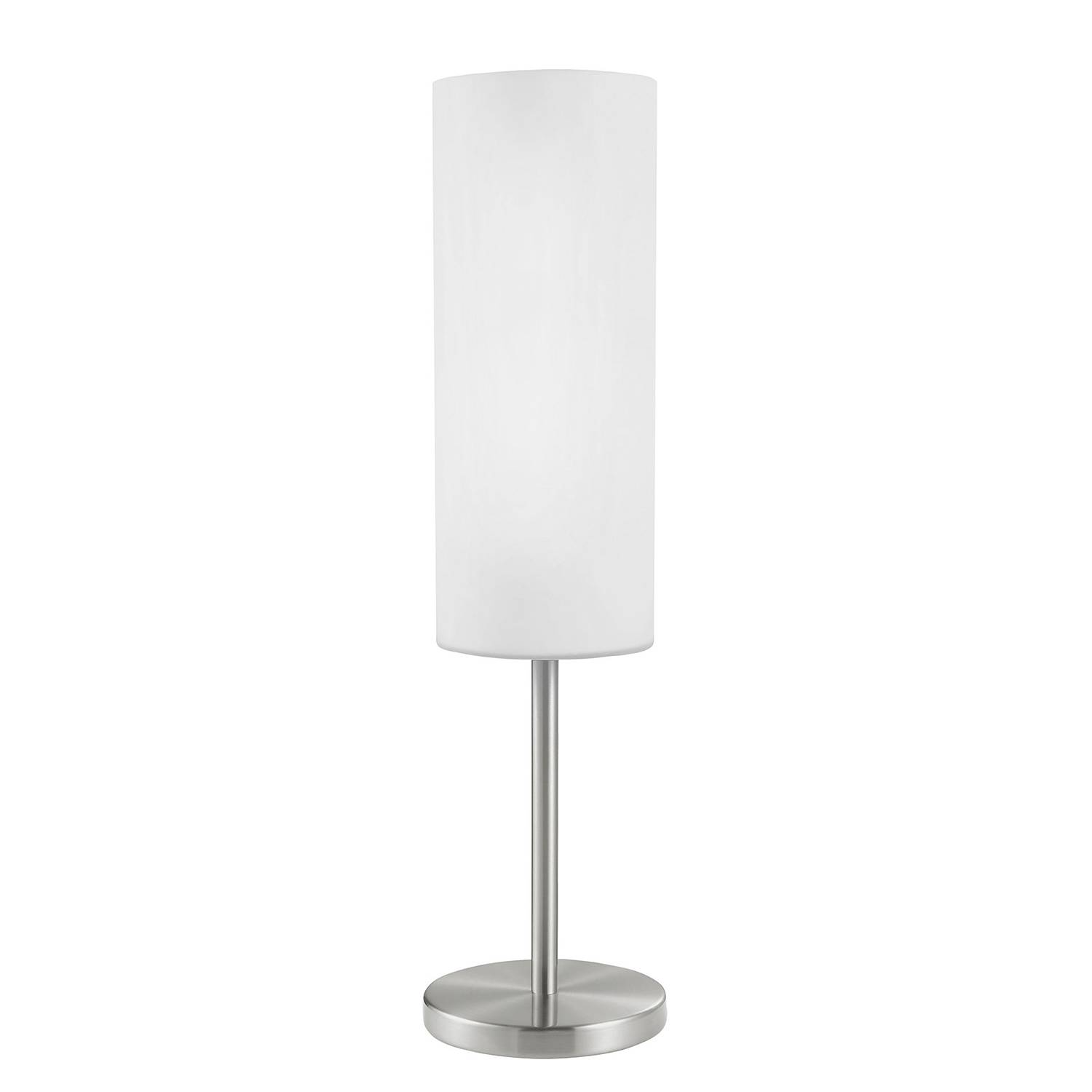 Troy Elegance Tischleuchte Glas Stahl 1-flammig