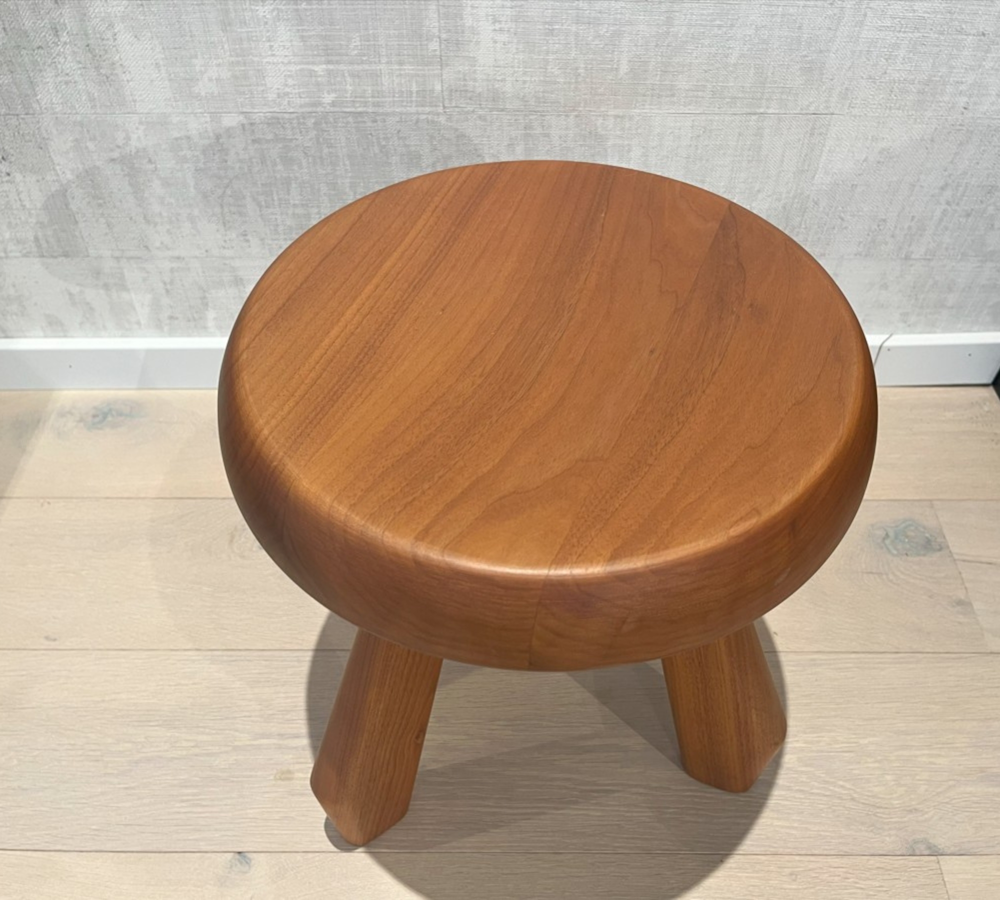 Tabouret Méribel Hocker Massivholz Braun Ø 33cm