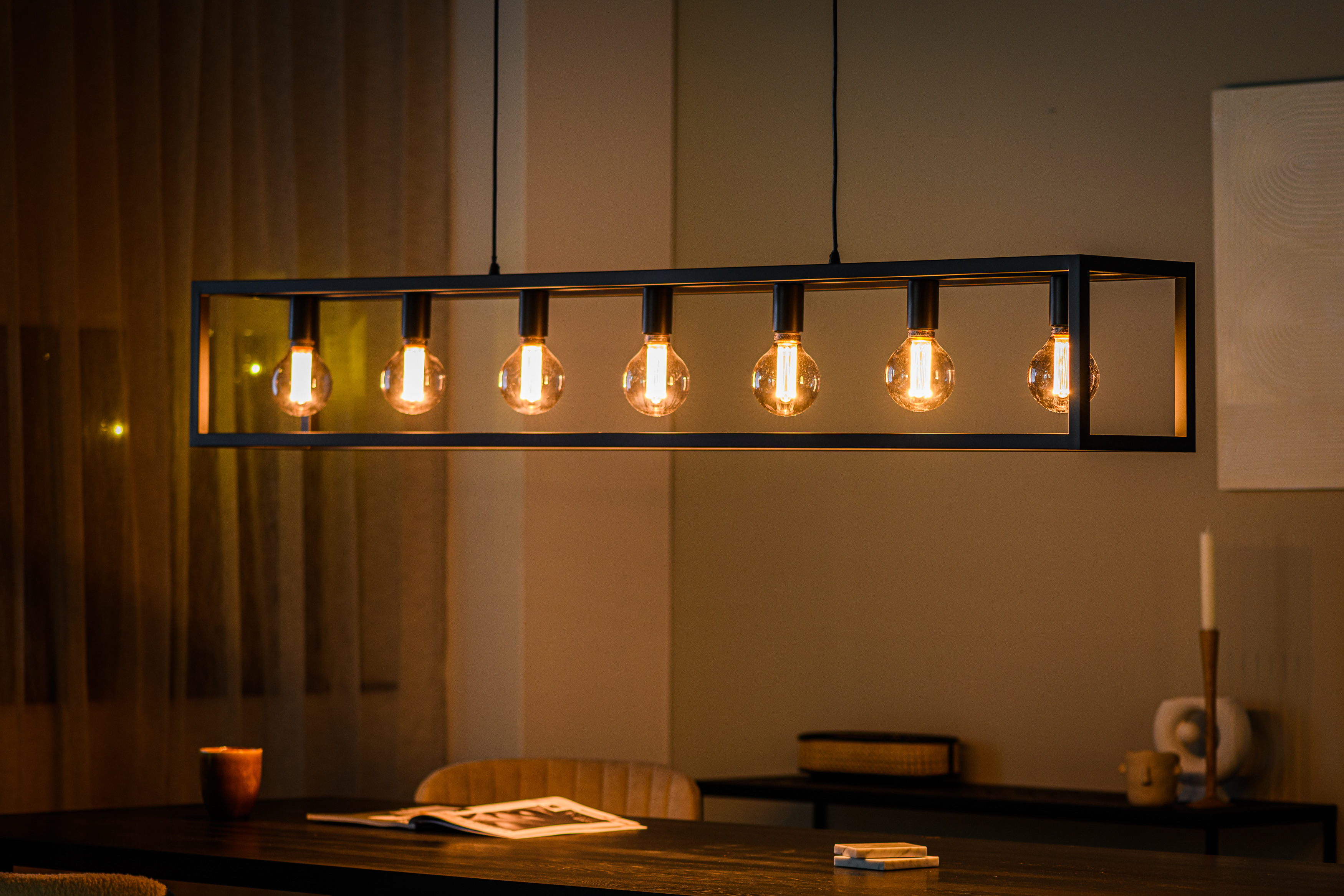 Pendant light Metal Black