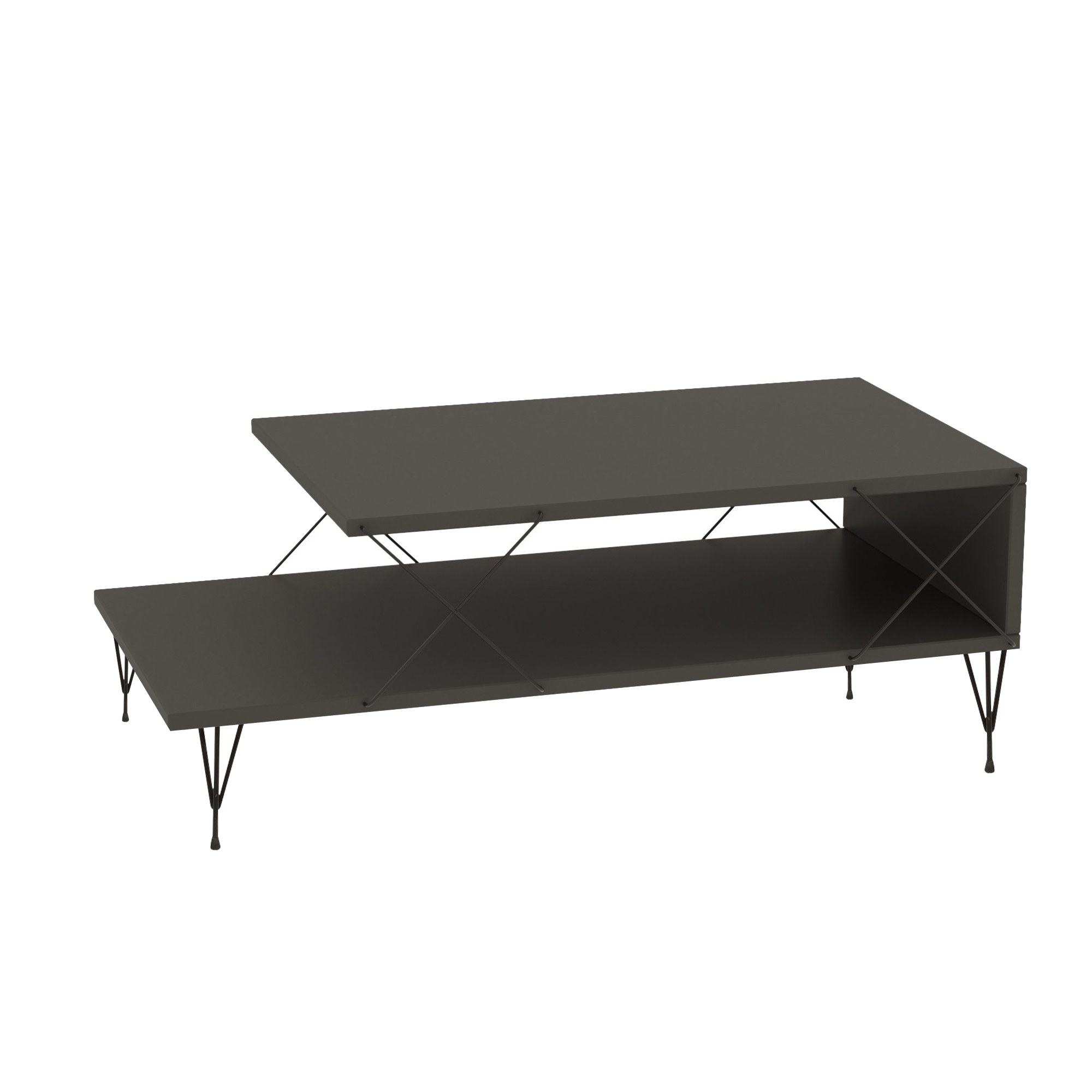 Loire coffee table wood veneer anthracite