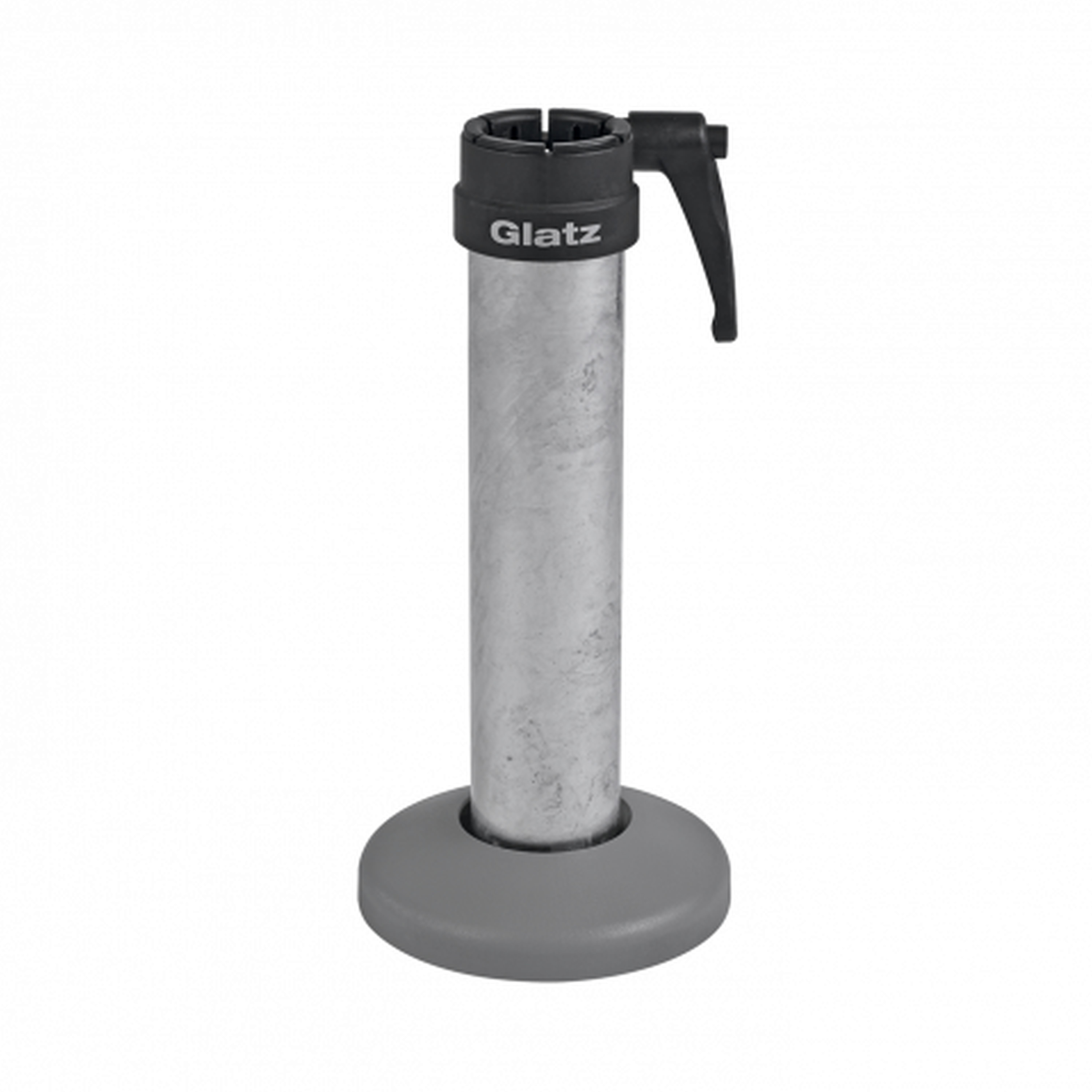 Sockel M4 Standrohr P+ Stahl Verzinkt Silber 120kg