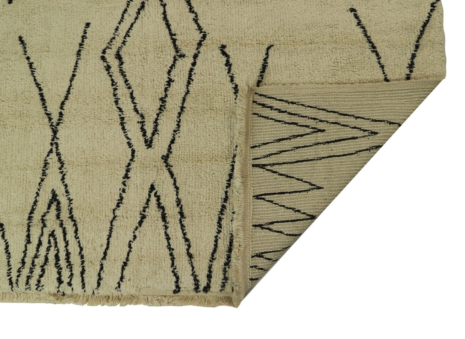 Teppich Baumwolle Beige